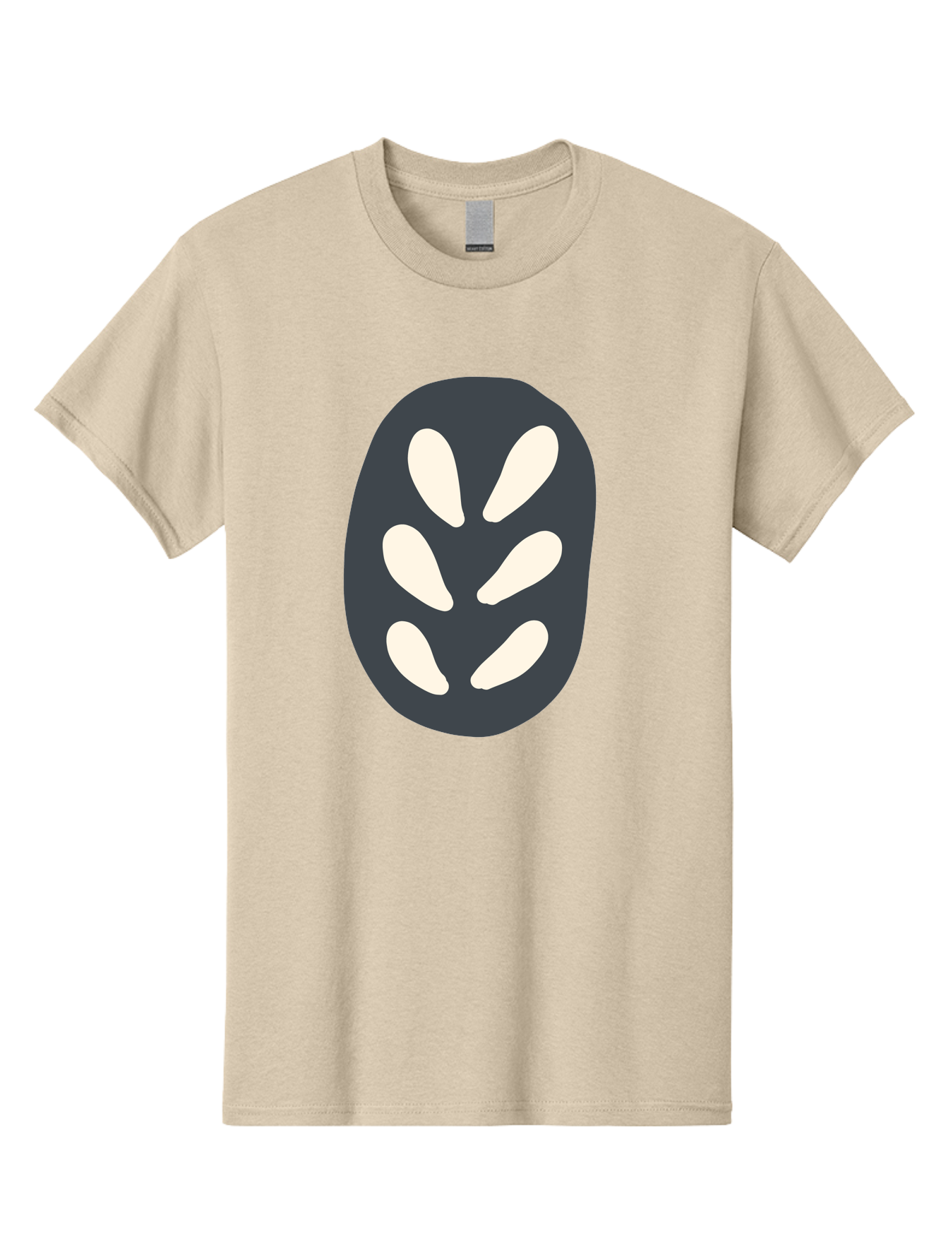 Oval-Icon Men'S Graphic Tee, 100% Cotton, Comfortable Casual Summer Wear, Machine Washable, Kiwi Fruit, Fruit Icon, Simple Graphics, Minimal Design, Fruit Symbol, Kiwi Illustration, Cartoon Fruit Aab766