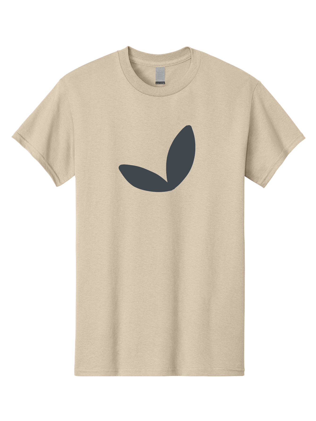 Petals Men'S Graphic Tee, 100% Cotton, Comfortable Casual Summer Wear, Machine Washable, Simple Vector Graphic, Minimalistic Design, Dark Grey Shapes, Pea Pod Illustration, Abstract Shapes, Modern Digital Art, Graphic Design Elements Aab768