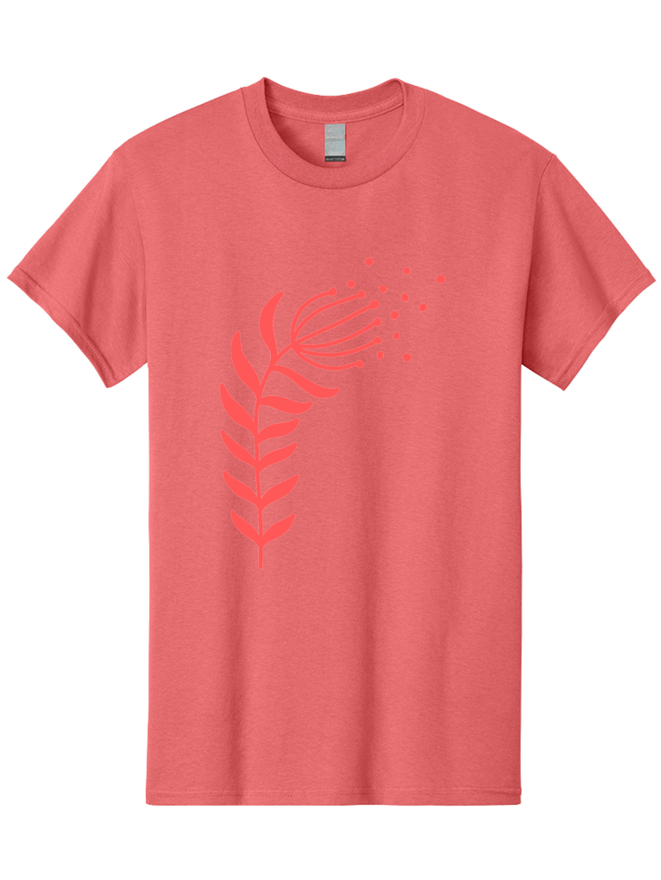Pink-Cannabis Men'S Graphic Tee, 100% Cotton, Comfortable Casual Summer Wear, Machine Washable, Dandelion Seeds, Blowing In The Wind, Botanical Illustration, Simple Design, Floral Art, Whimsical Feel, Minimalist Art Aab770