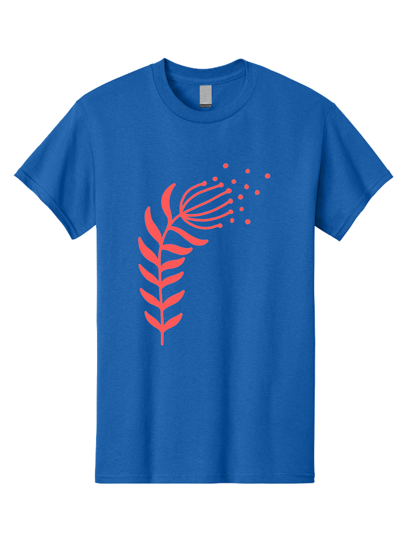 Pink-Cannabis Men'S Graphic Tee, 100% Cotton, Comfortable Casual Summer Wear, Machine Washable, Dandelion Seeds, Blowing In The Wind, Botanical Illustration, Simple Design, Floral Art, Whimsical Feel, Minimalist Art Aab770
