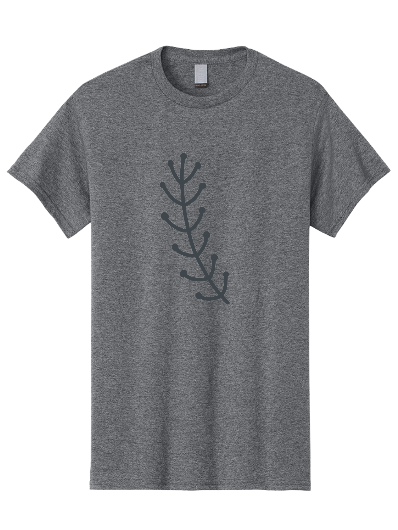 Purple-Branch Men'S Graphic Tee, 100% Cotton, Comfortable Casual Summer Wear, Machine Washable, Purple Twig, Minimalist Design, Simple Illustration, Botanical Art, Abstract Shape, Graphic Element, Digital Drawing, Stylized Branch Aab774