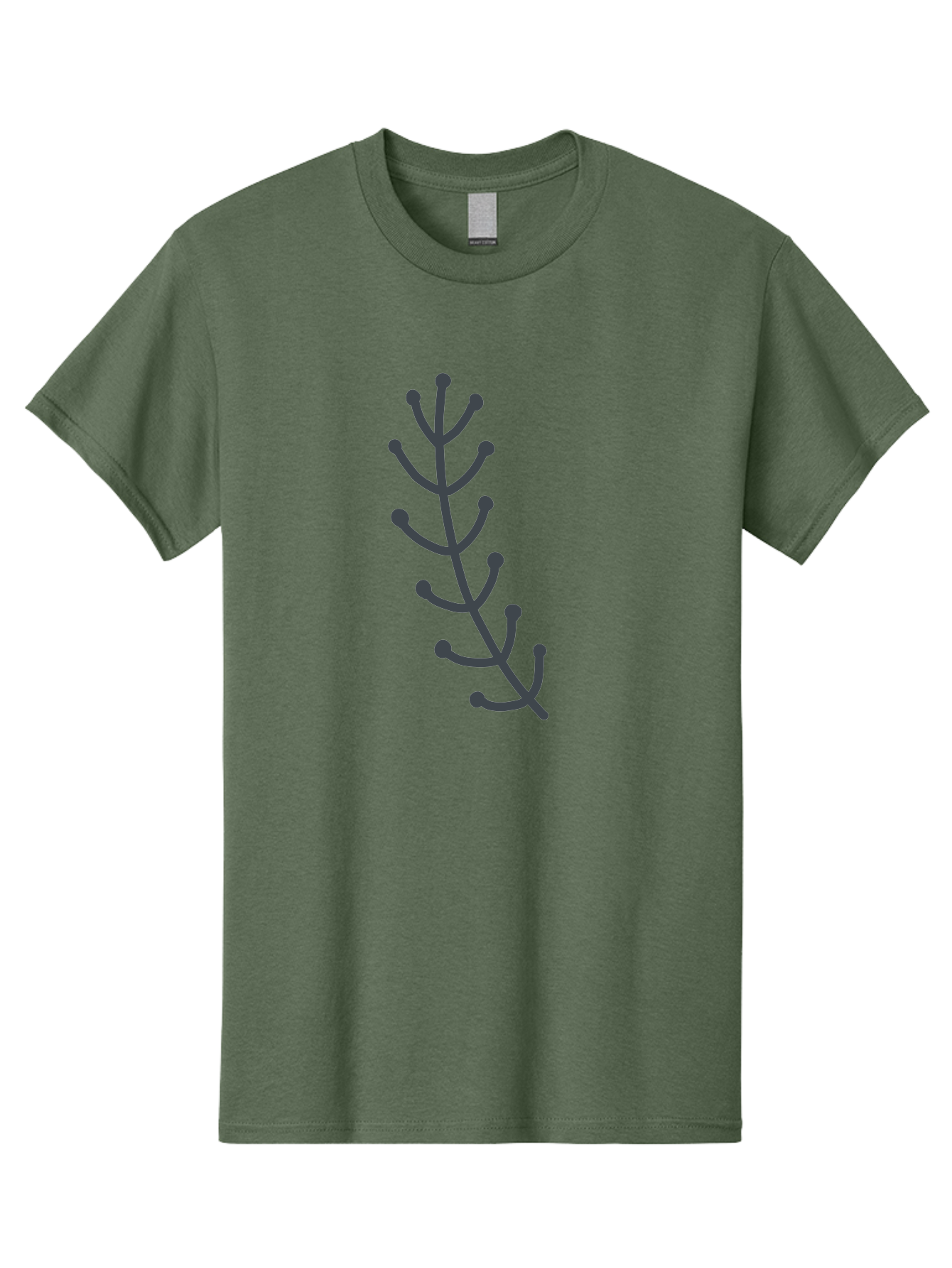 Purple-Branch Men'S Graphic Tee, 100% Cotton, Comfortable Casual Summer Wear, Machine Washable, Purple Twig, Minimalist Design, Simple Illustration, Botanical Art, Abstract Shape, Graphic Element, Digital Drawing, Stylized Branch Aab774