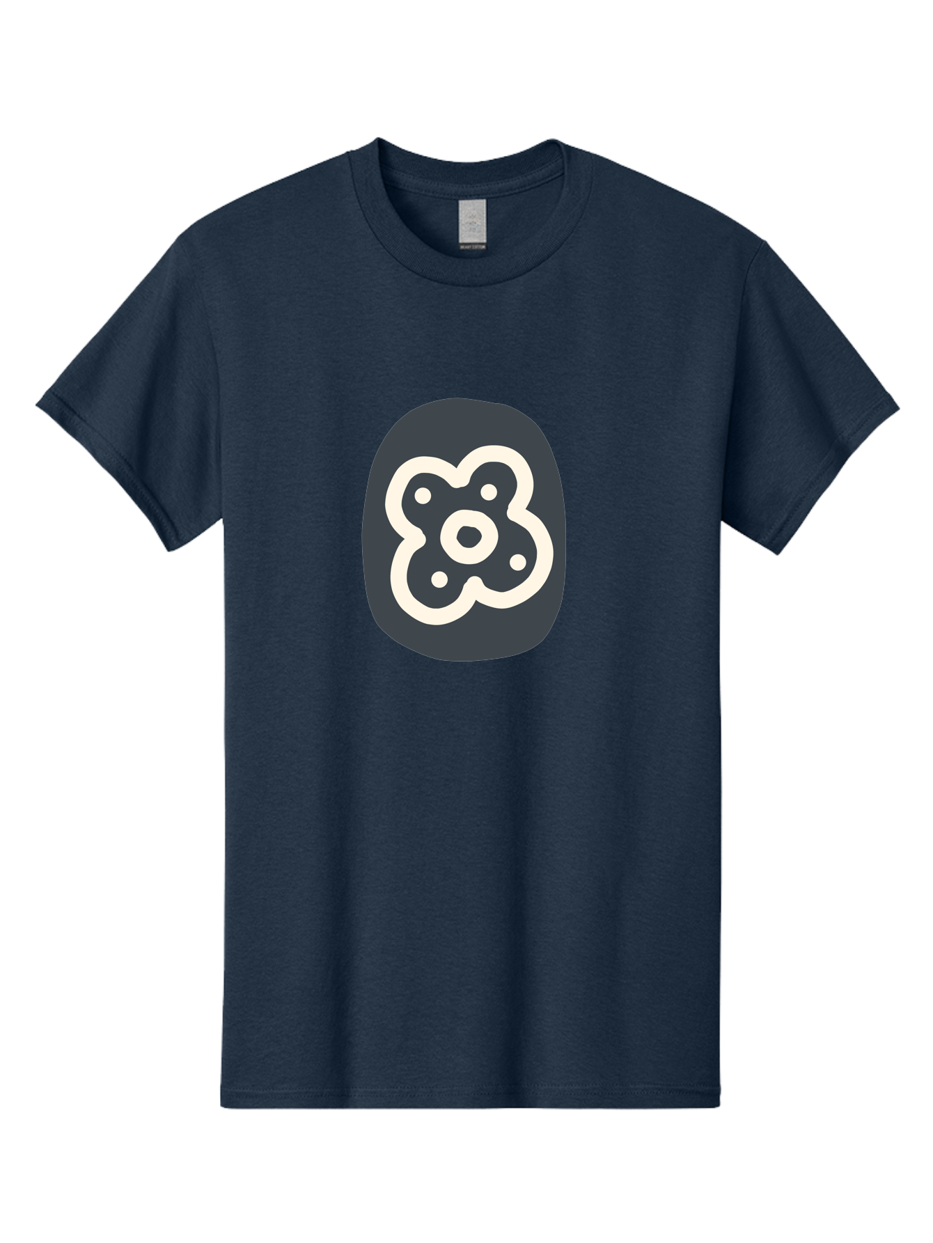 Rounded-Square-Logo Men'S Graphic Tee, 100% Cotton, Comfortable Casual Summer Wear, Machine Washable, Paw Print, Dog Paw, Pet Care, Animal Tracking, Pet Grooming, Pet Accessories, Pet Love Aab791