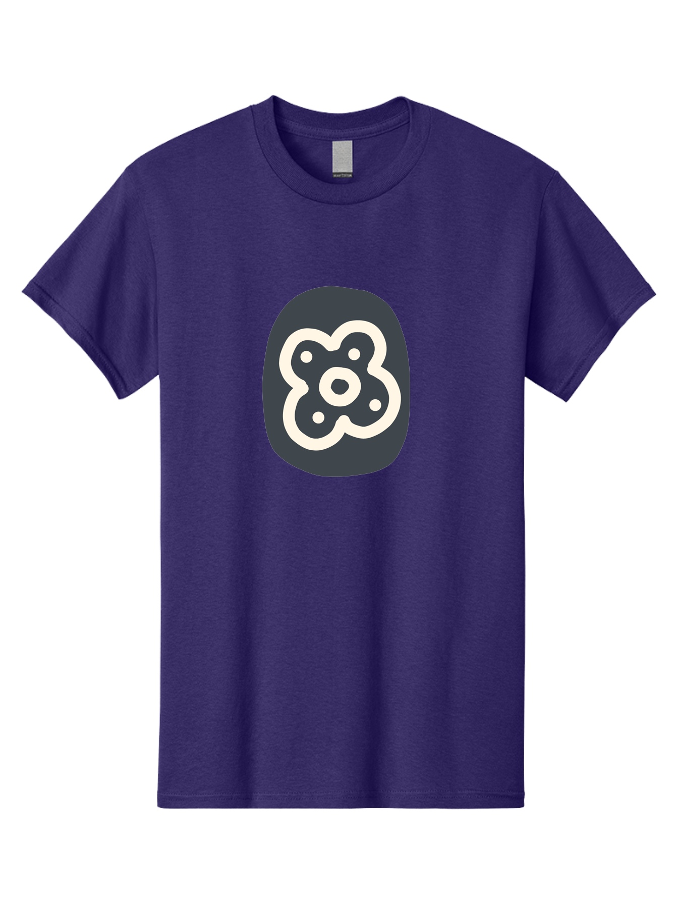 Rounded-Square-Logo Men'S Graphic Tee, 100% Cotton, Comfortable Casual Summer Wear, Machine Washable, Paw Print, Dog Paw, Pet Care, Animal Tracking, Pet Grooming, Pet Accessories, Pet Love Aab791