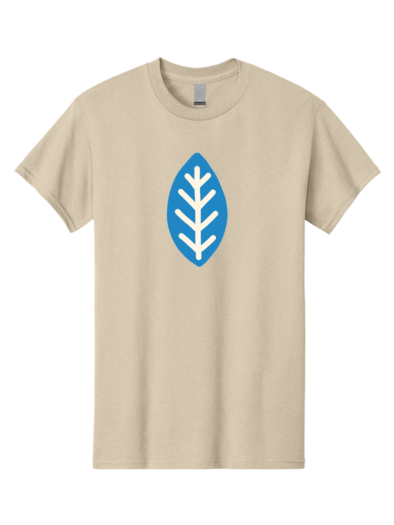White-Leaf Men'S Graphic Tee, 100% Cotton, Comfortable Casual Summer Wear, Machine Washable, White Branch, Leaf Symbol, Nature Icon, Simple Design, Minimalistic Art, Eco-Friendly Logo, Stylized Leaf Aab817