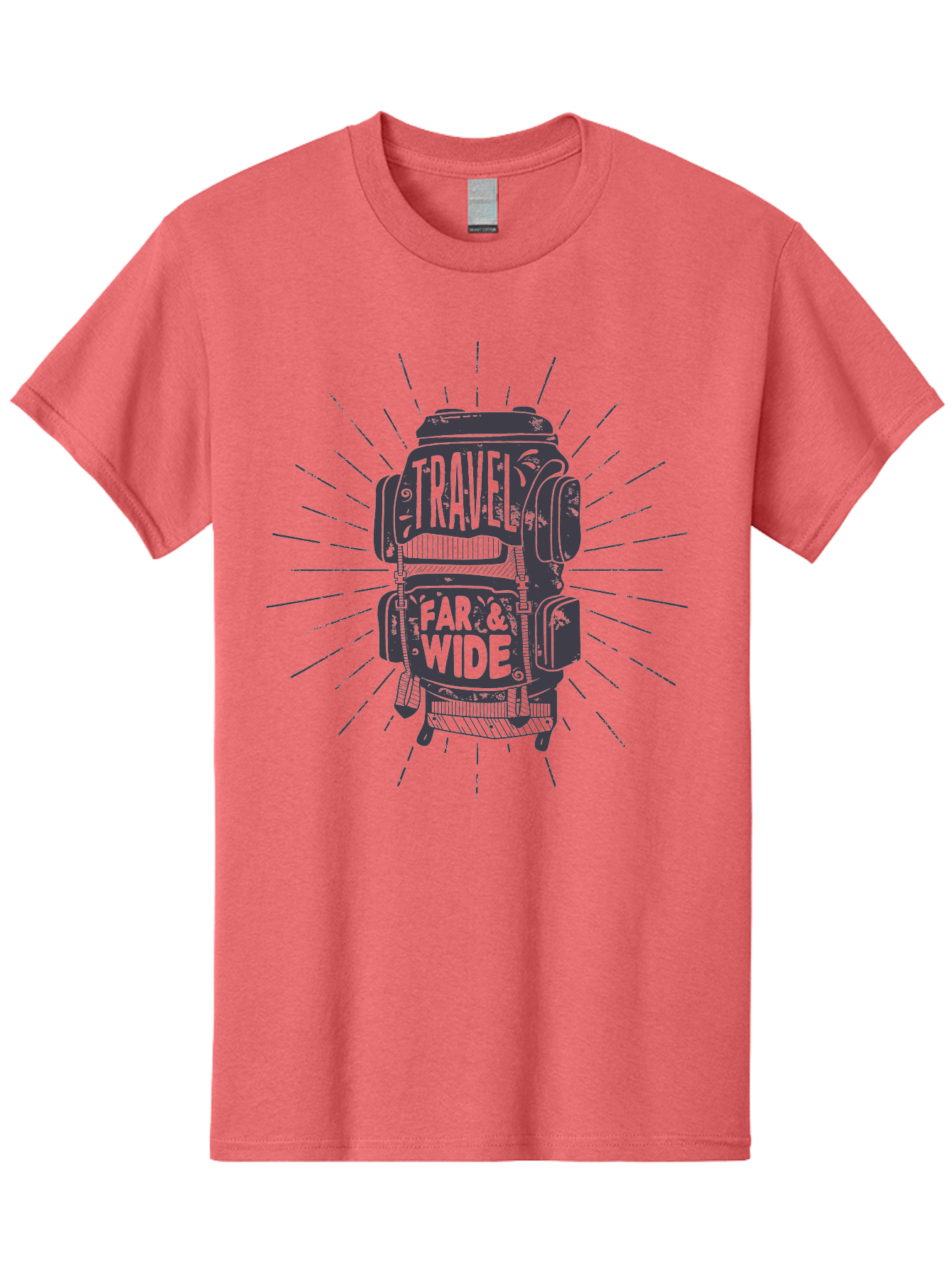Travel-Far-Wide-1 Men'S Graphic Tee, 100% Cotton, Comfortable Casual Summer Wear, Machine Washable, Travel Inspiration, Adventure Travel, Wanderlust, Travel Bags, Adventure Seeking, Exploration, Travel Accessories, Journey Aab956