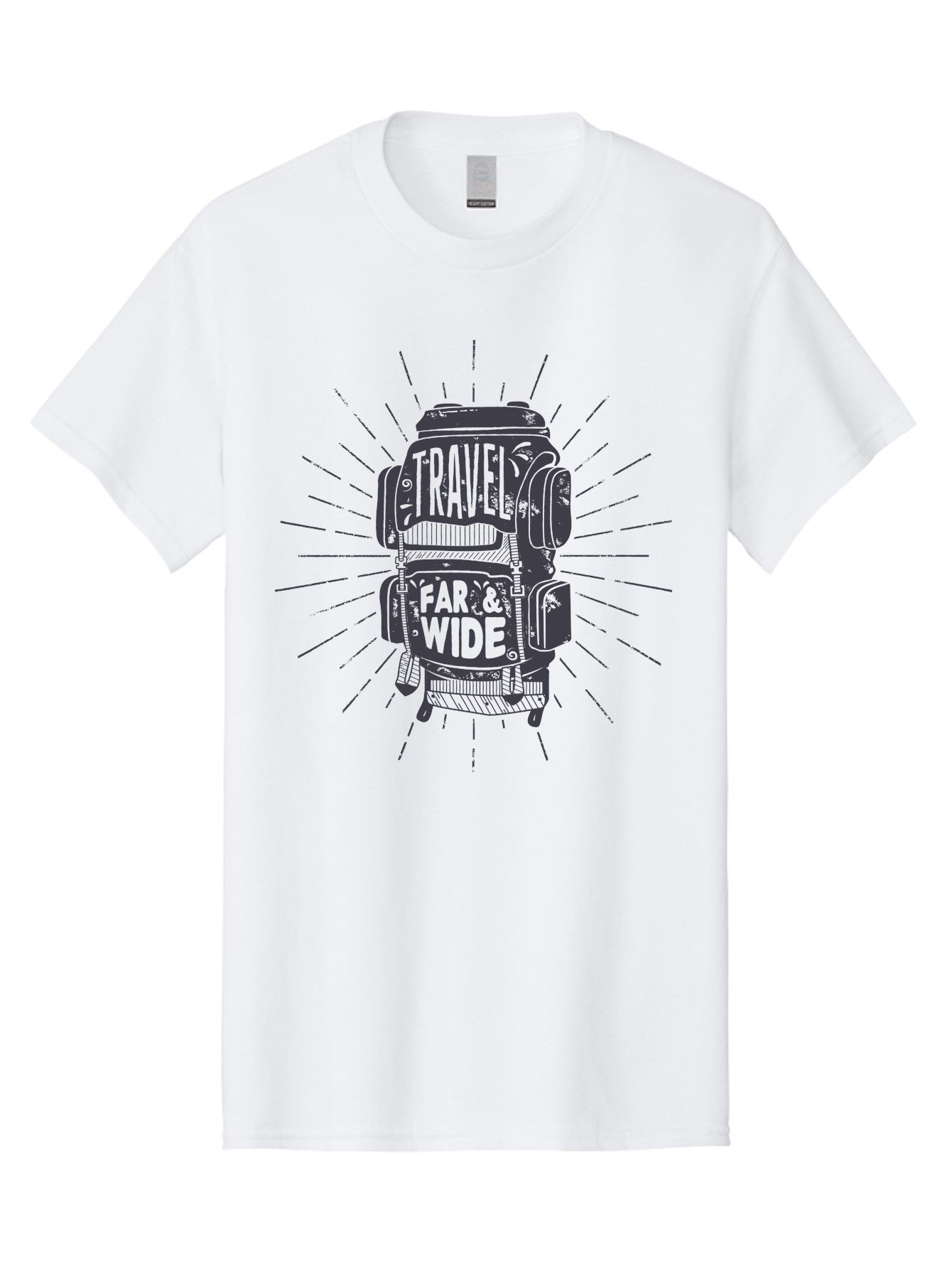 Travel-Far-Wide-1 Men'S Graphic Tee, 100% Cotton, Comfortable Casual Summer Wear, Machine Washable, Travel Inspiration, Adventure Travel, Wanderlust, Travel Bags, Adventure Seeking, Exploration, Travel Accessories, Journey Aab956