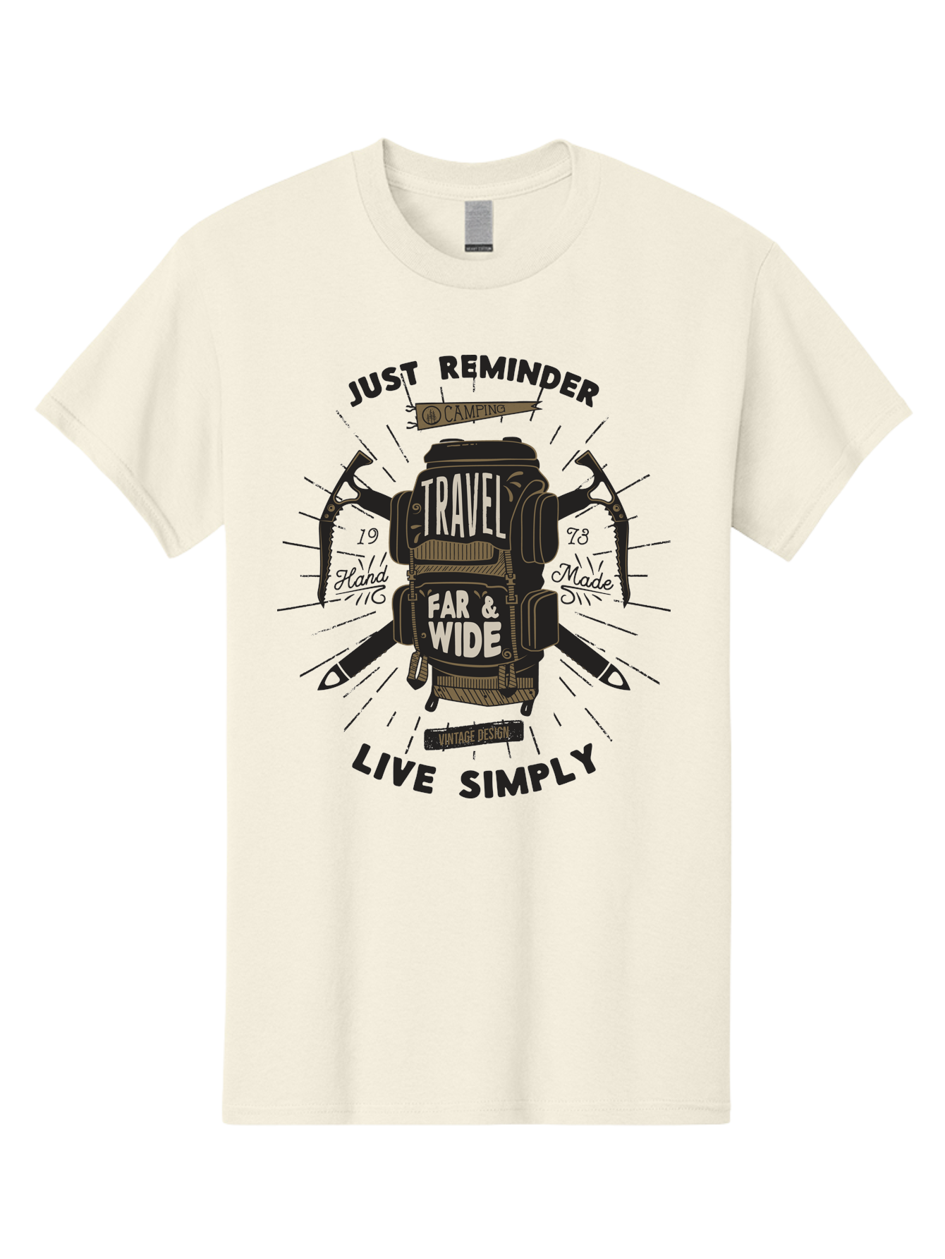 Travel-Far-Wide-2 Men'S Graphic Tee, 100% Cotton, Comfortable Casual Summer Wear, Machine Washable, Travel Inspiration, Adventure Seeking, Camping Gear, Vintage Design, Outdoor Lifestyle, Simple Living, Hand Made, Travel Far And Wide Aab957