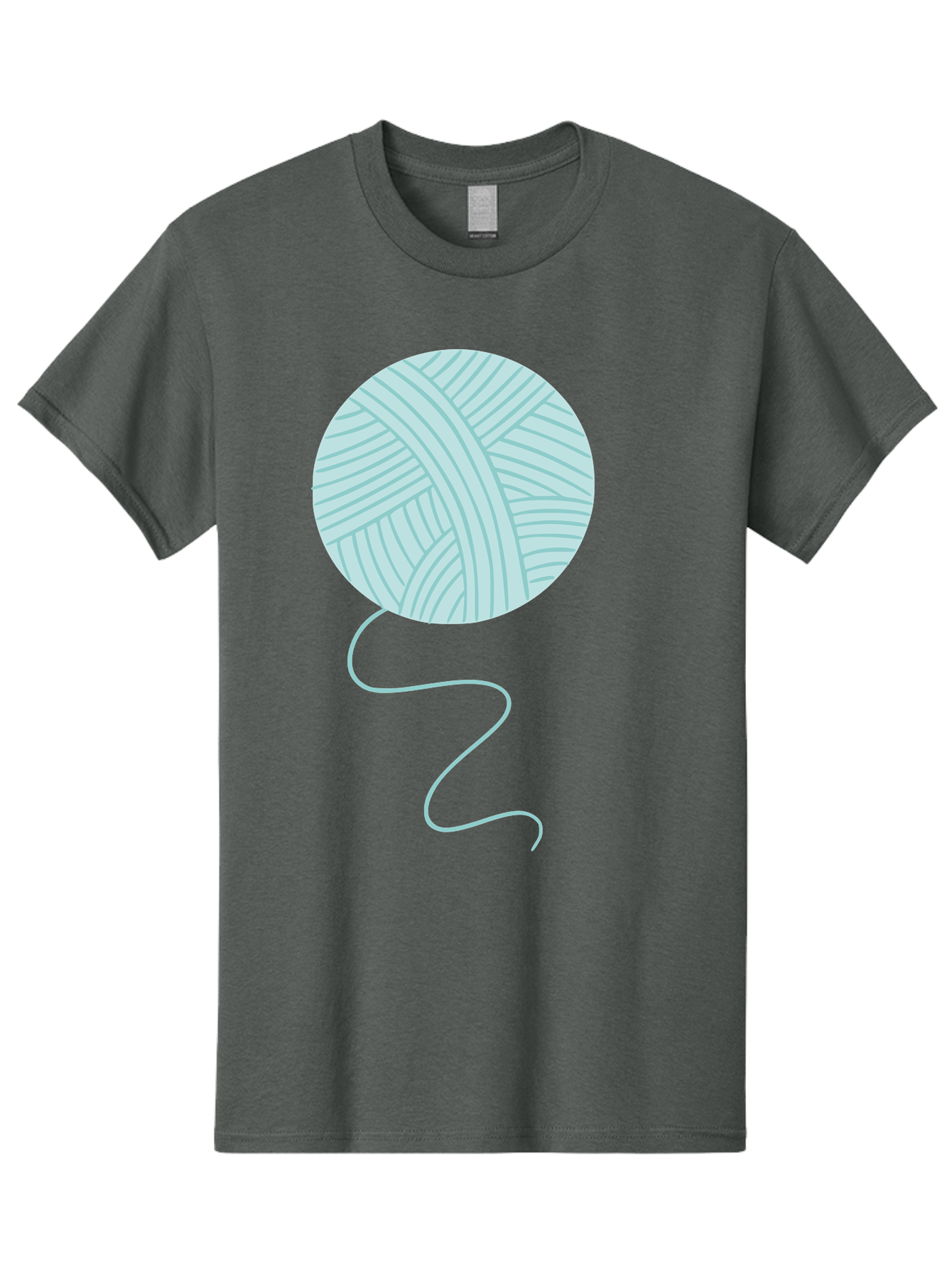 Ball-Of-Yarn Men'S Graphic Tee, 100% Cotton, Comfortable Casual Summer Wear, Machine Washable, Ball Of Yarn, Knitting Supplies, Crafting Essentials, Yarn Thread, Creative Hobbies, Handmade Crafts, Knitting Yarn Aac000