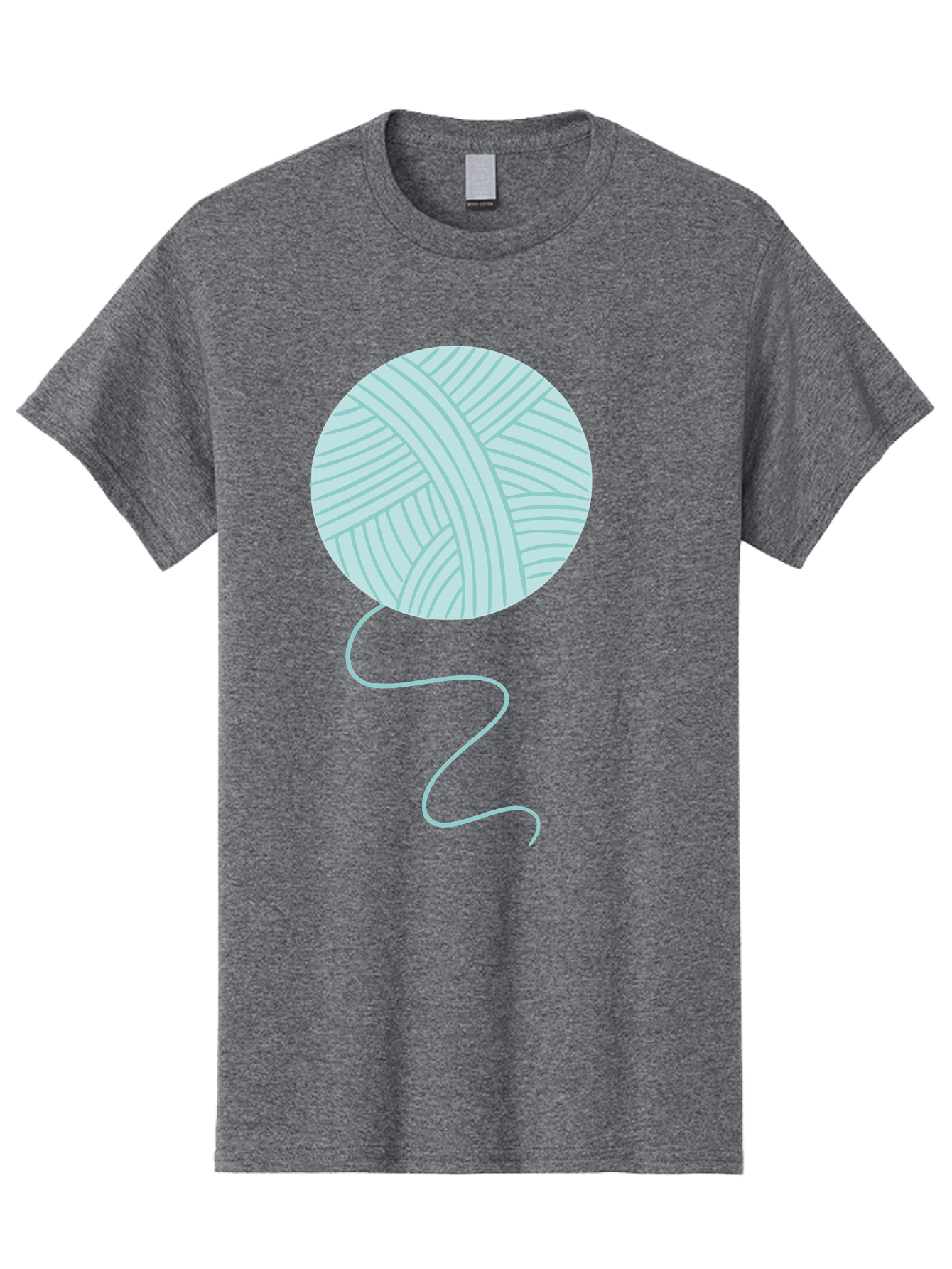 Ball-Of-Yarn Men'S Graphic Tee, 100% Cotton, Comfortable Casual Summer Wear, Machine Washable, Ball Of Yarn, Knitting Supplies, Crafting Essentials, Yarn Thread, Creative Hobbies, Handmade Crafts, Knitting Yarn Aac000