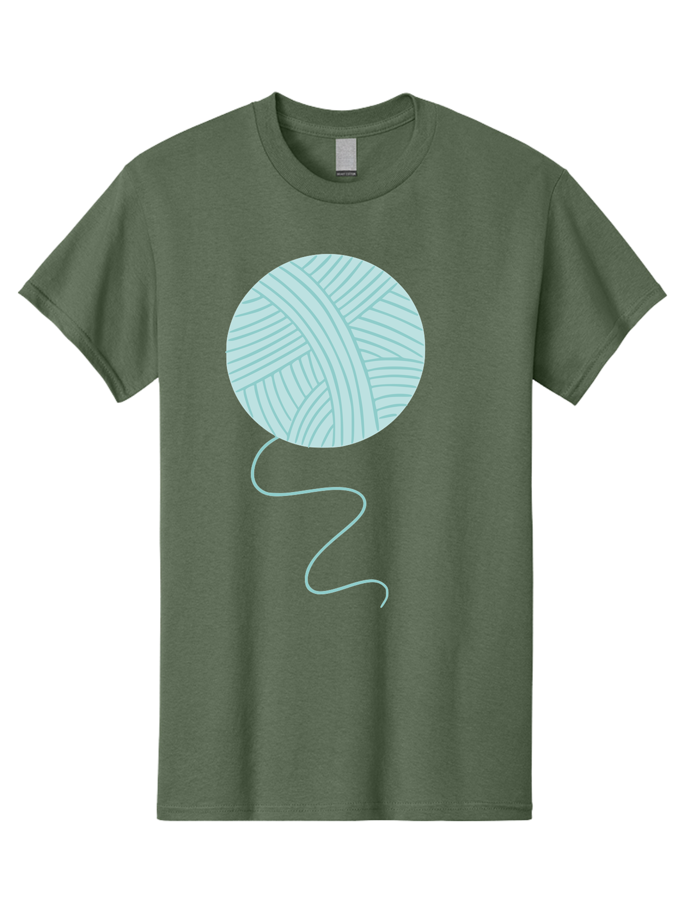 Ball-Of-Yarn Men'S Graphic Tee, 100% Cotton, Comfortable Casual Summer Wear, Machine Washable, Ball Of Yarn, Knitting Supplies, Crafting Essentials, Yarn Thread, Creative Hobbies, Handmade Crafts, Knitting Yarn Aac000