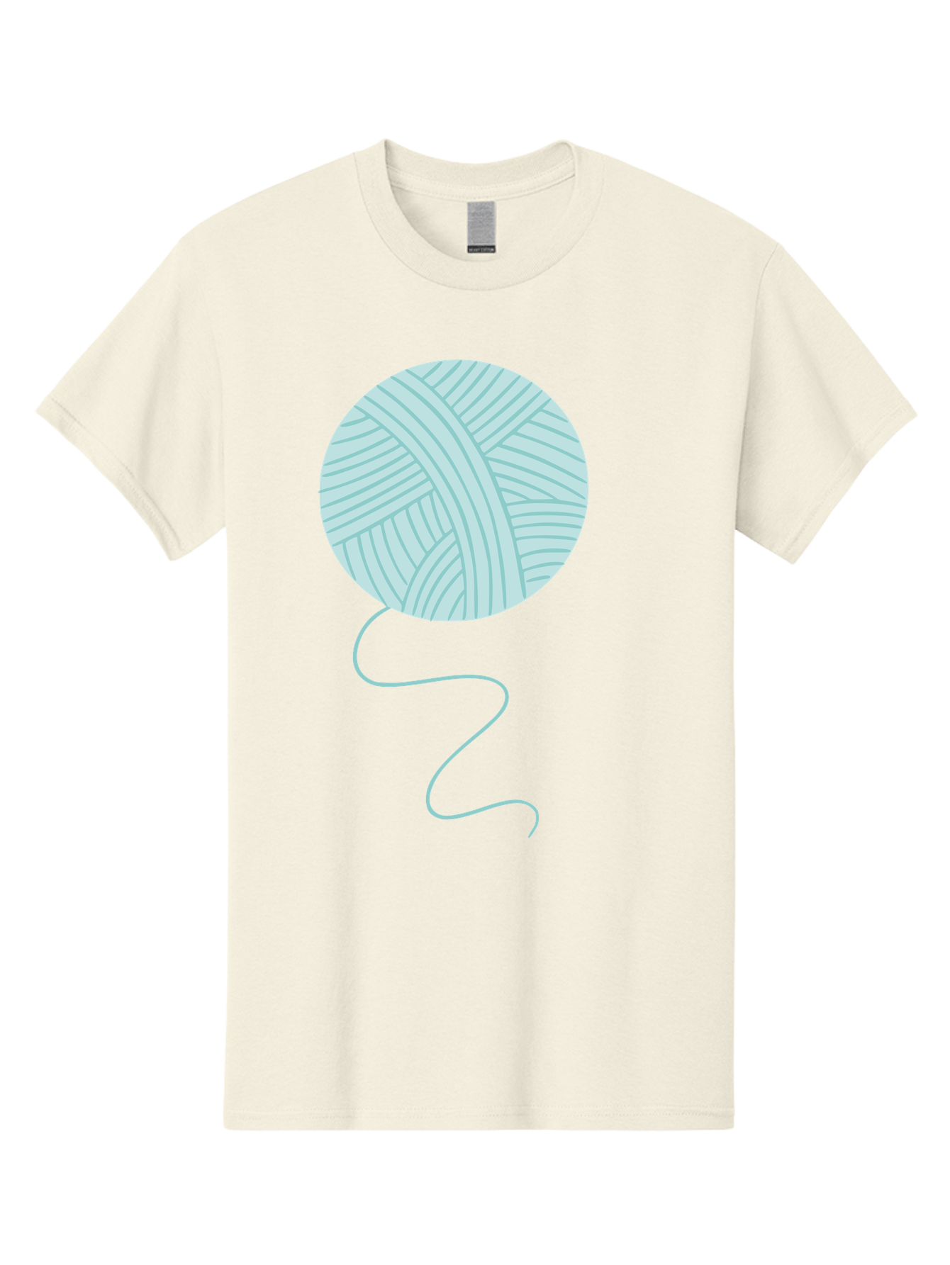 Ball-Of-Yarn Men'S Graphic Tee, 100% Cotton, Comfortable Casual Summer Wear, Machine Washable, Ball Of Yarn, Knitting Supplies, Crafting Essentials, Yarn Thread, Creative Hobbies, Handmade Crafts, Knitting Yarn Aac000