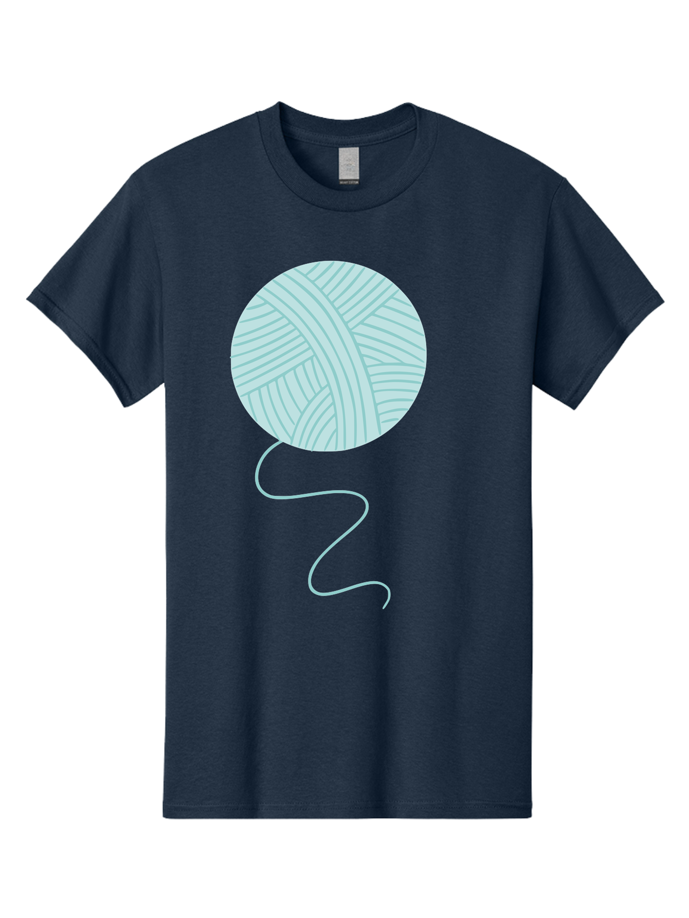 Ball-Of-Yarn Men'S Graphic Tee, 100% Cotton, Comfortable Casual Summer Wear, Machine Washable, Ball Of Yarn, Knitting Supplies, Crafting Essentials, Yarn Thread, Creative Hobbies, Handmade Crafts, Knitting Yarn Aac000