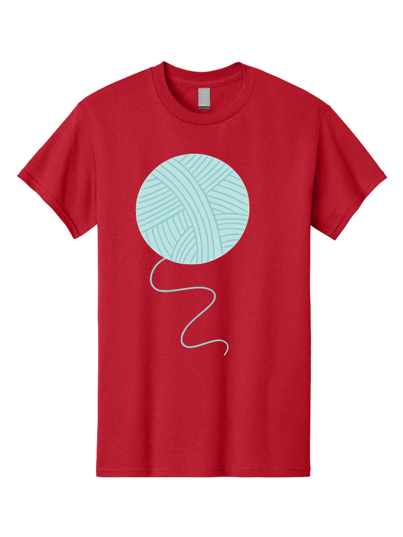 Ball-Of-Yarn Men'S Graphic Tee, 100% Cotton, Comfortable Casual Summer Wear, Machine Washable, Ball Of Yarn, Knitting Supplies, Crafting Essentials, Yarn Thread, Creative Hobbies, Handmade Crafts, Knitting Yarn Aac000