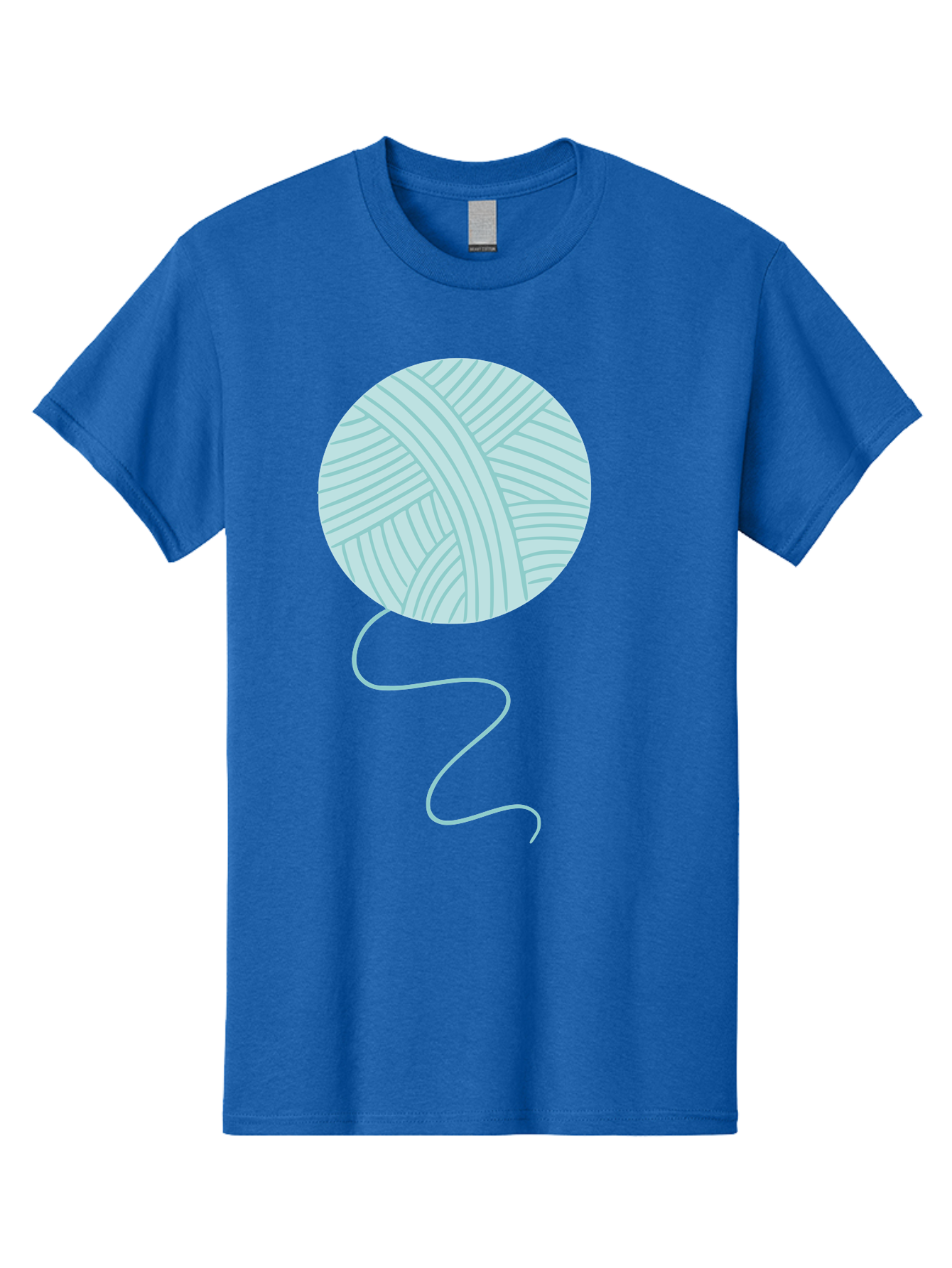 Ball-Of-Yarn Men'S Graphic Tee, 100% Cotton, Comfortable Casual Summer Wear, Machine Washable, Ball Of Yarn, Knitting Supplies, Crafting Essentials, Yarn Thread, Creative Hobbies, Handmade Crafts, Knitting Yarn Aac000