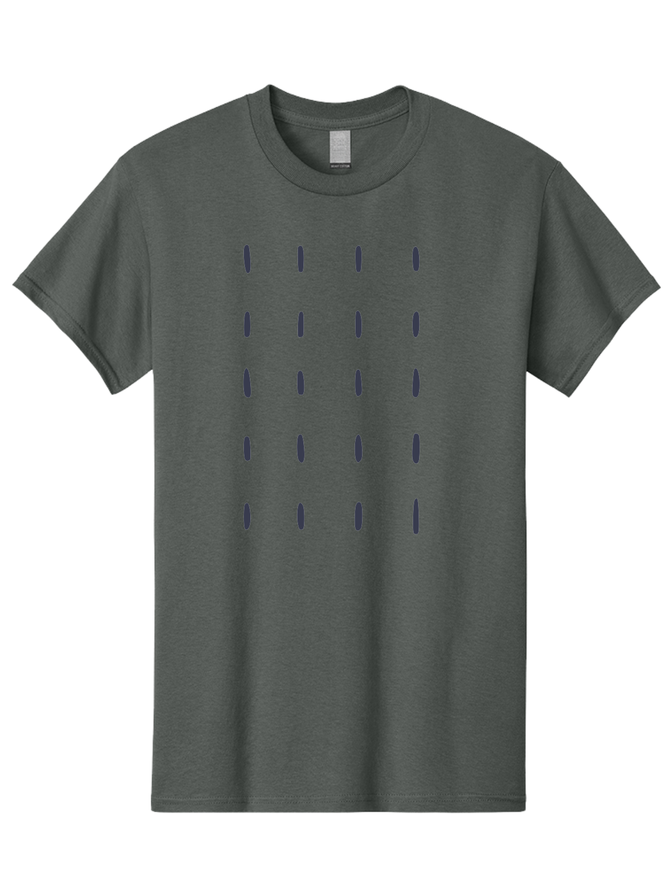 Dashes-Pattern Men'S Graphic Tee, 100% Cotton, Comfortable Casual Summer Wear, Machine Washable, Gray Ovals Pattern, Symmetrical Design, Minimalist Aesthetic, Modern Art, Grid Layout, Simple Shapes, Contemporary Style, Abstract Pattern Aac017
