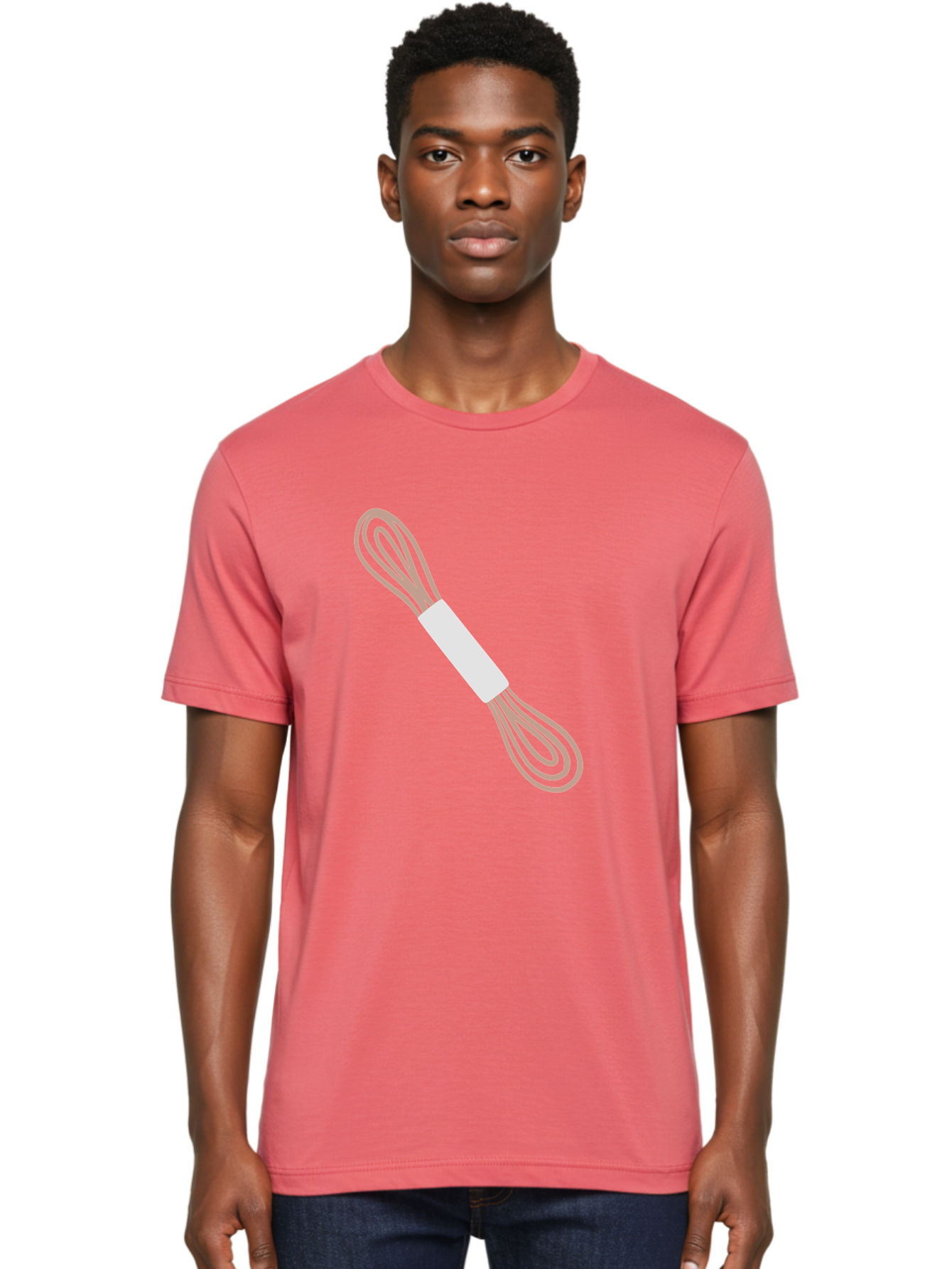 Drawstring Men'S Graphic Tee, 100% Cotton, Comfortable Casual Summer Wear, Machine Washable, Pink Usb Cable, Wrapped Cord, Tech Accessory, Electronic Component, Pink And White, Minimalist Design, Digital Connectivity, Computer Peripheral Aac021