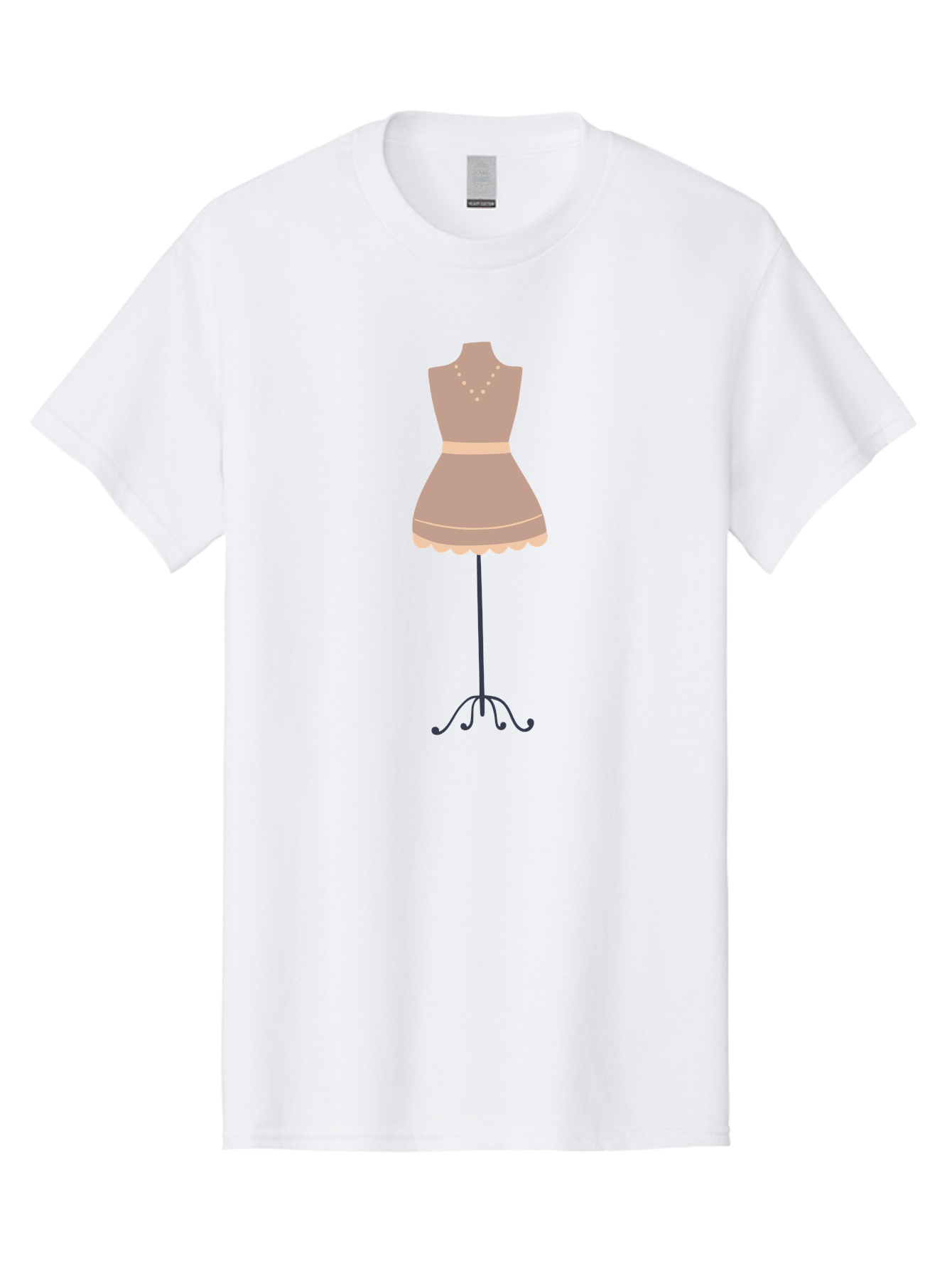 Dress-Form-Mannequin Men'S Graphic Tee, 100% Cotton, Comfortable Casual Summer Wear, Machine Washable, Fashion Design, Dressmaker'S Dummy, Custom Clothing, Wardrobe Styling, Apparel Design, Fashion Illustration, Clothing Rack, Designer Dress Aac022