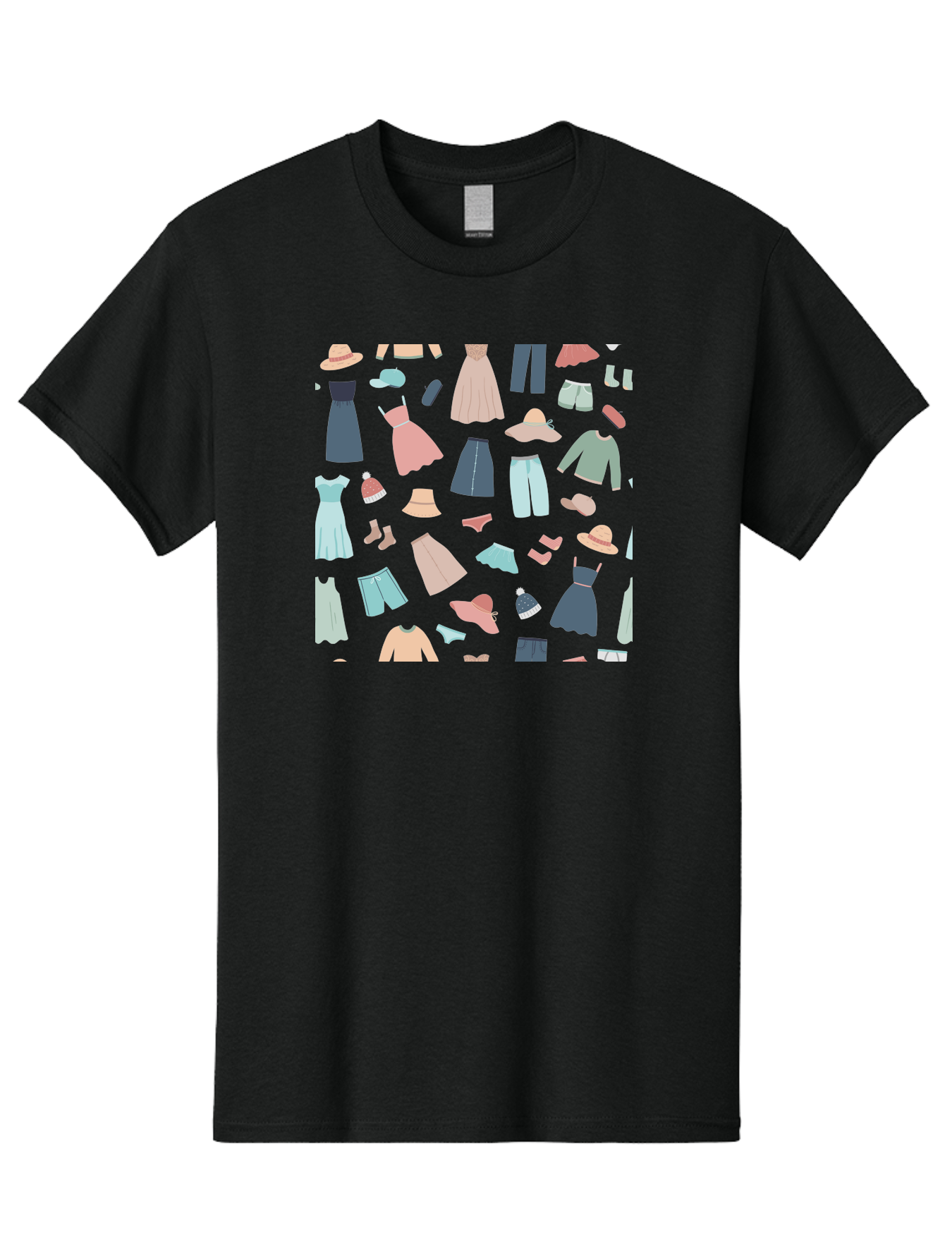 Fashion-Clothing Men'S Graphic Tee, 100% Cotton, Comfortable Casual Summer Wear, Machine Washable, Assorted Clothing Items, Pastel Colors, Fashion Accessories, Hats, Dresses, Tops, Pants, Shorts, Shoes, Casual Wear, Relaxed Fit, Aac031