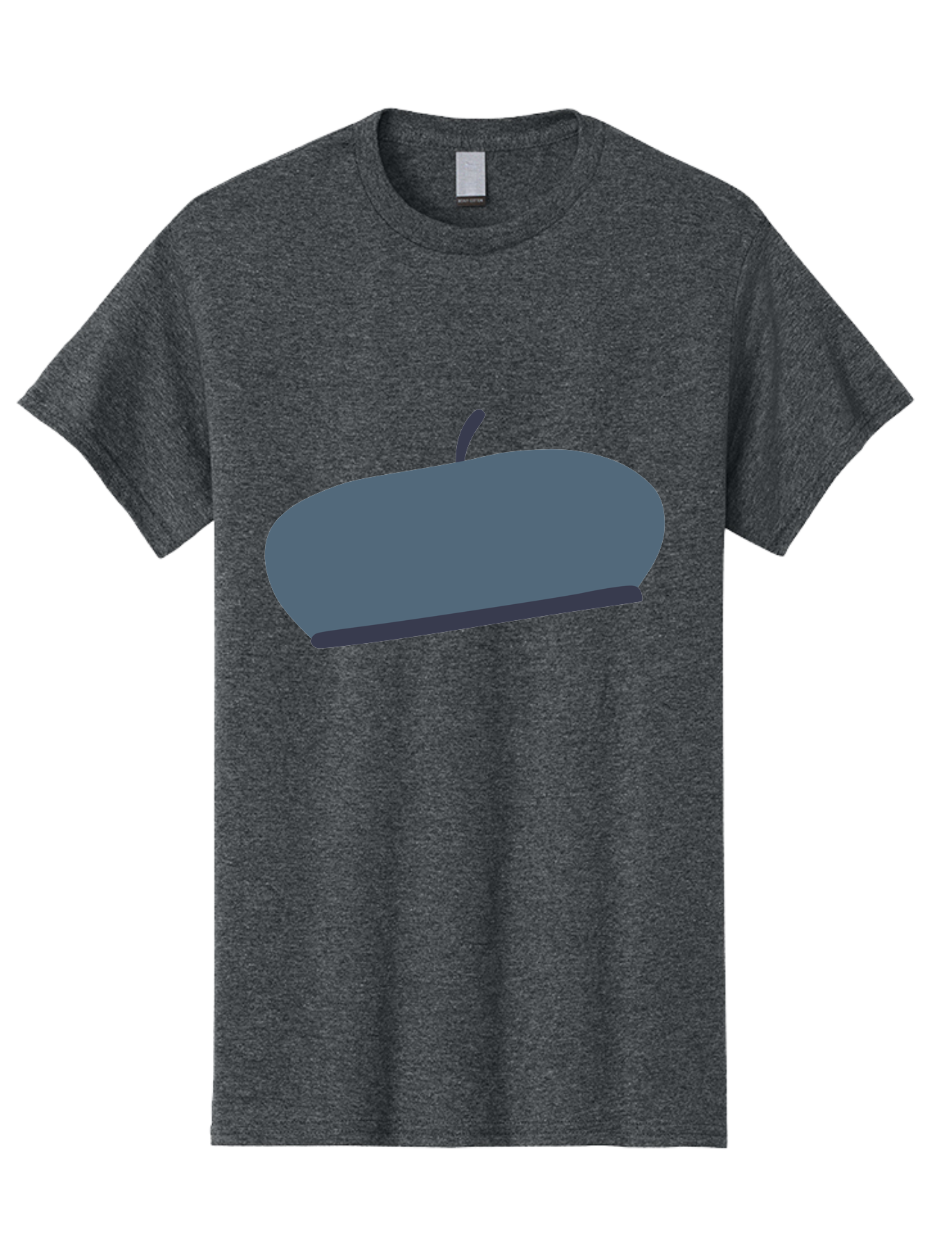 Gray-Apple Men'S Graphic Tee, 100% Cotton, Comfortable Casual Summer Wear, Machine Washable, Gray Apple, Stylized Fruit, Simple Illustration, Minimalist Design, Fruit Icon, Digital Art Aac038