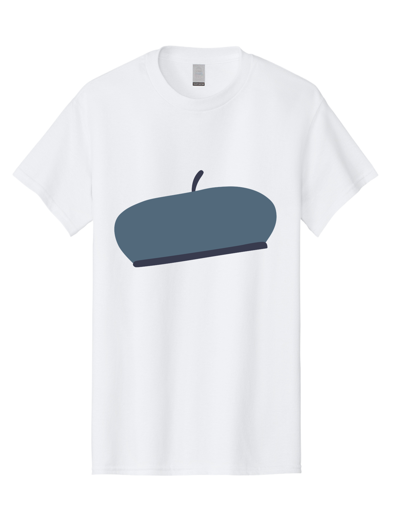 Gray-Apple Men'S Graphic Tee, 100% Cotton, Comfortable Casual Summer Wear, Machine Washable, Gray Apple, Stylized Fruit, Simple Illustration, Minimalist Design, Fruit Icon, Digital Art Aac038