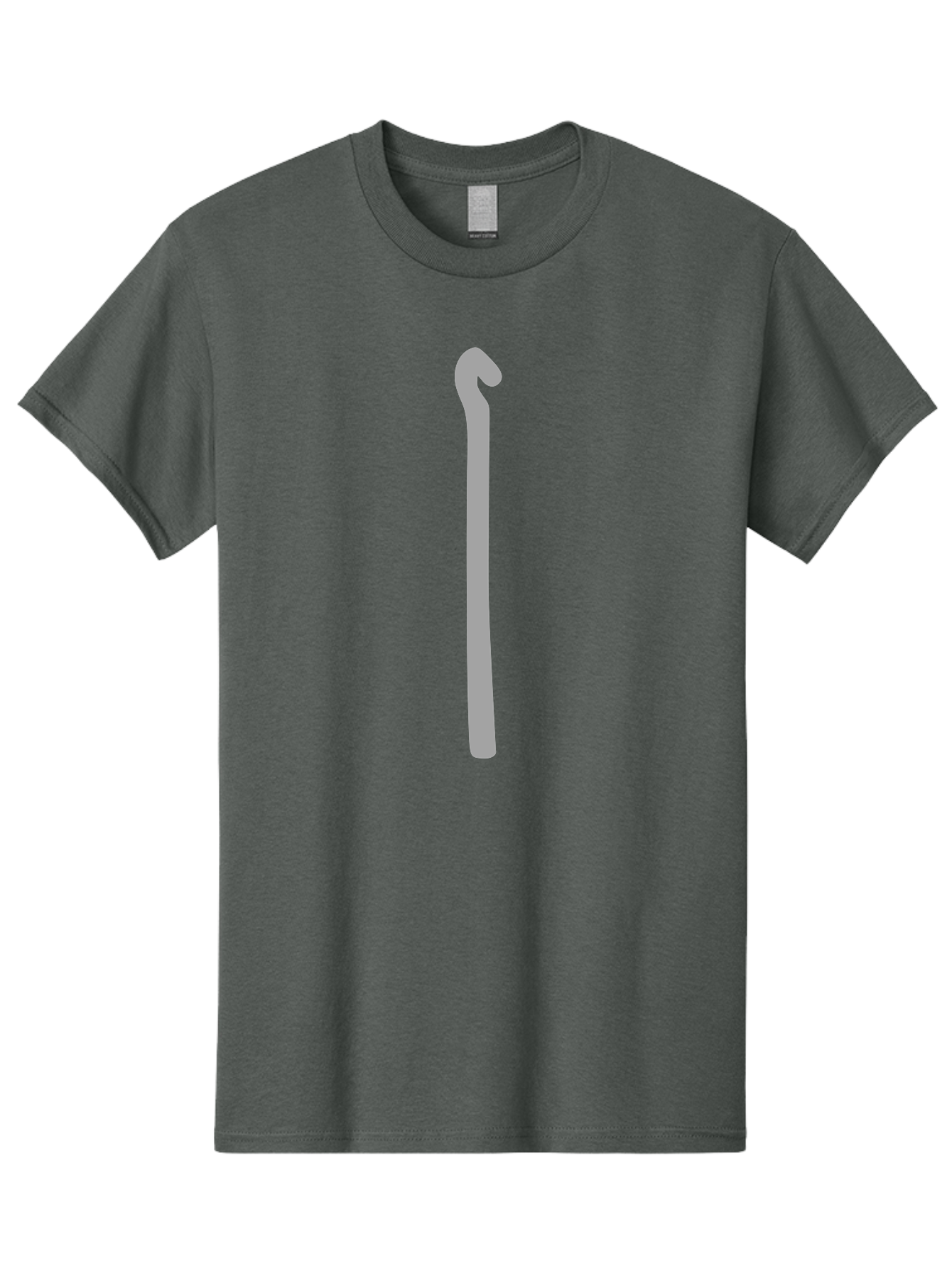 Gray-Walking-Stick Men'S Graphic Tee, 100% Cotton, Comfortable Casual Summer Wear, Machine Washable, Gray Walking Stick, Cane For Mobility, Assistive Device, Walking Aid, Elderly Support, Injury Recovery, Disability Assistance Aac040