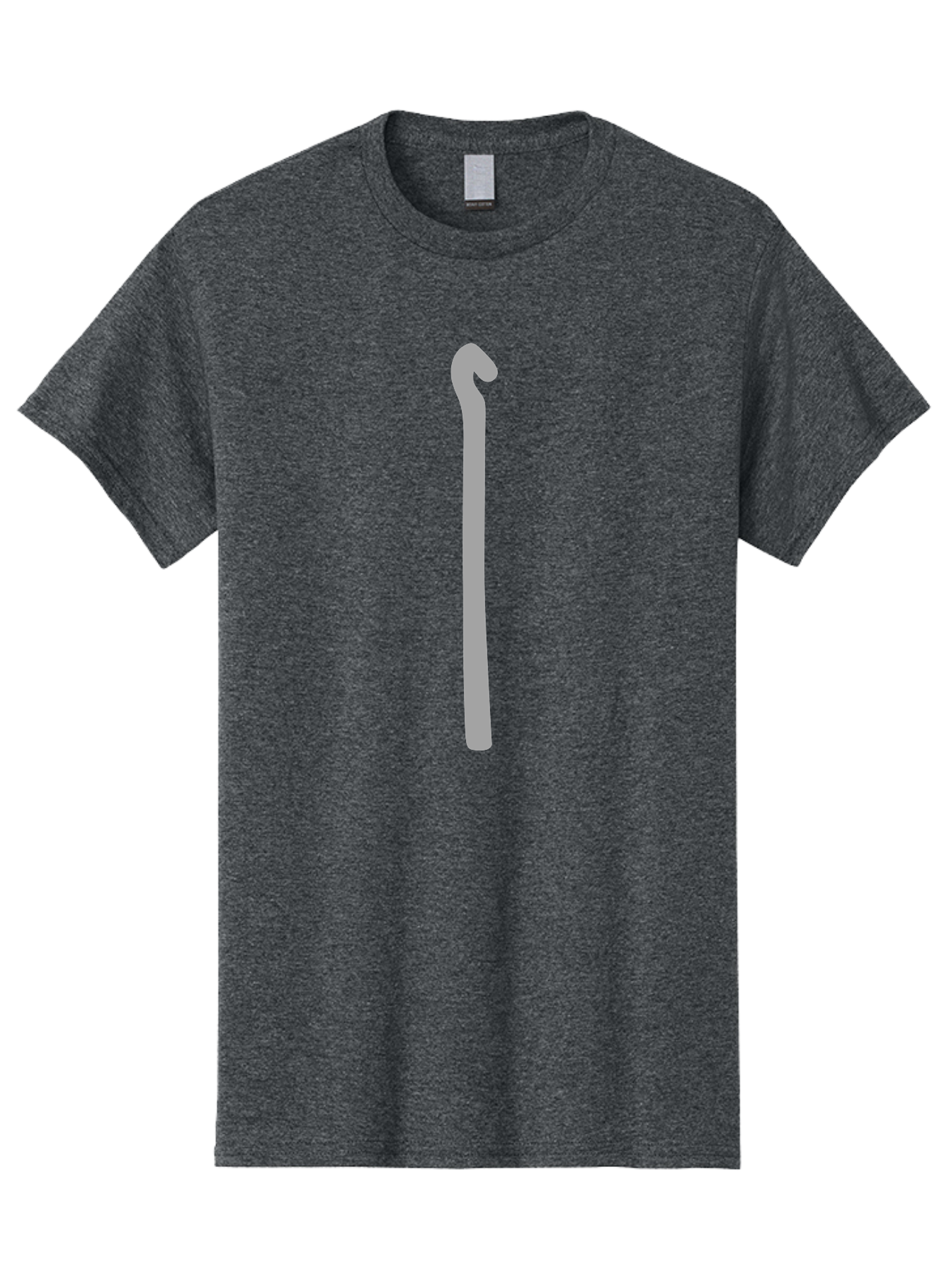 Gray-Walking-Stick Men'S Graphic Tee, 100% Cotton, Comfortable Casual Summer Wear, Machine Washable, Gray Walking Stick, Cane For Mobility, Assistive Device, Walking Aid, Elderly Support, Injury Recovery, Disability Assistance Aac040