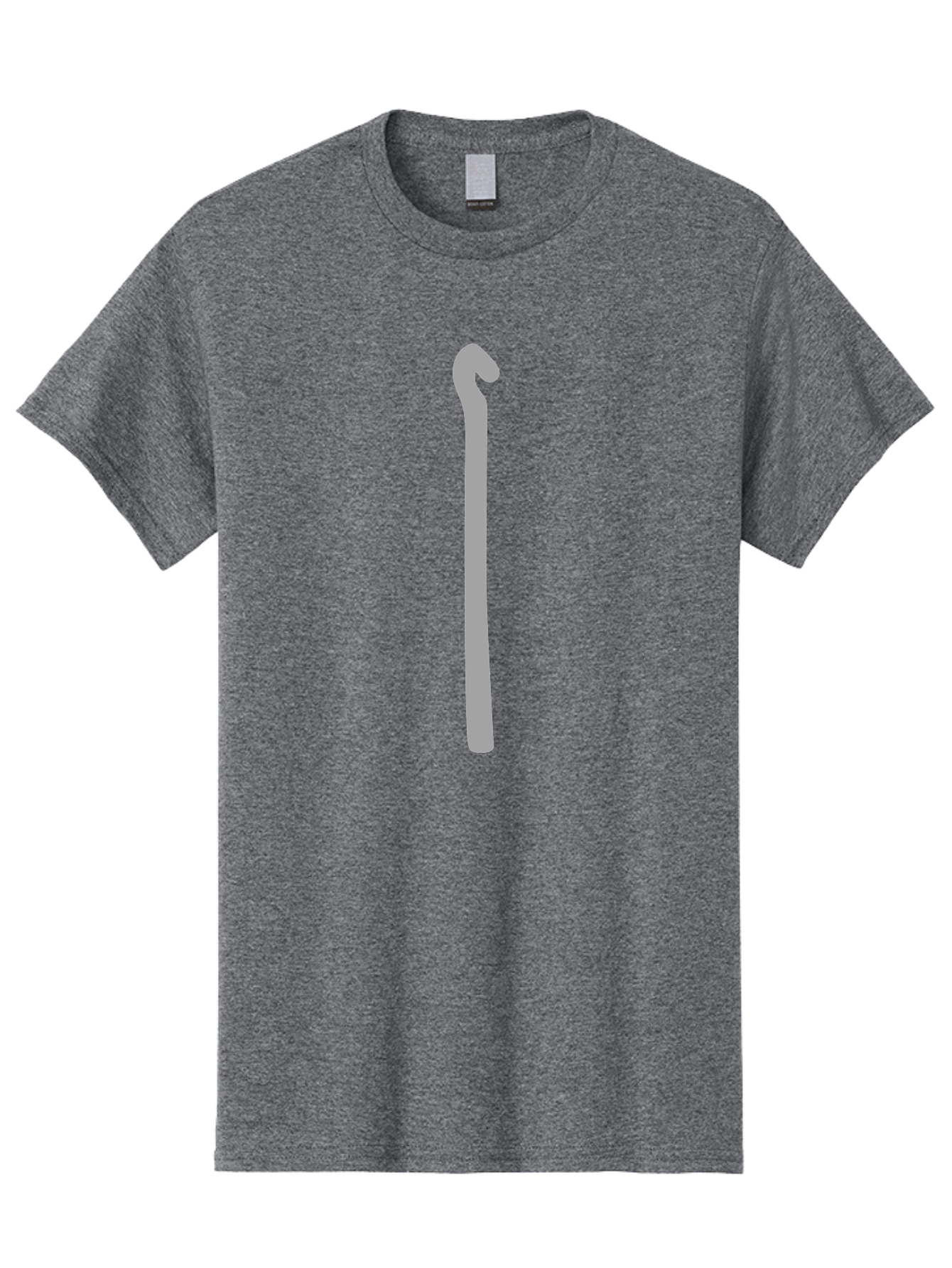 Gray-Walking-Stick Men'S Graphic Tee, 100% Cotton, Comfortable Casual Summer Wear, Machine Washable, Gray Walking Stick, Cane For Mobility, Assistive Device, Walking Aid, Elderly Support, Injury Recovery, Disability Assistance Aac040