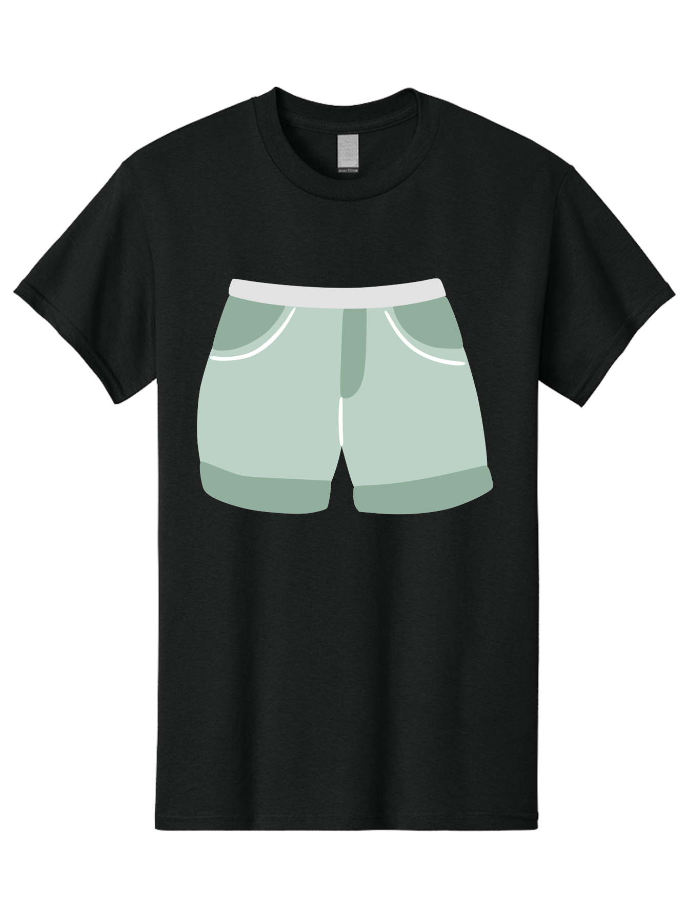 Light-Green-Shorts Men'S Graphic Tee, 100% Cotton, Comfortable Casual Summer Wear, Machine Washable, Men'S Underwear, Boxer Shorts, Comfortable Clothing, Casual Wear, Relaxed Fit, Simple Design, Gray Color Aac053