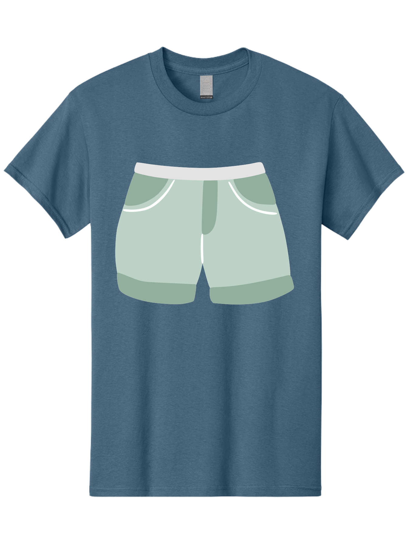 Light-Green-Shorts Men'S Graphic Tee, 100% Cotton, Comfortable Casual Summer Wear, Machine Washable, Men'S Underwear, Boxer Shorts, Comfortable Clothing, Casual Wear, Relaxed Fit, Simple Design, Gray Color Aac053