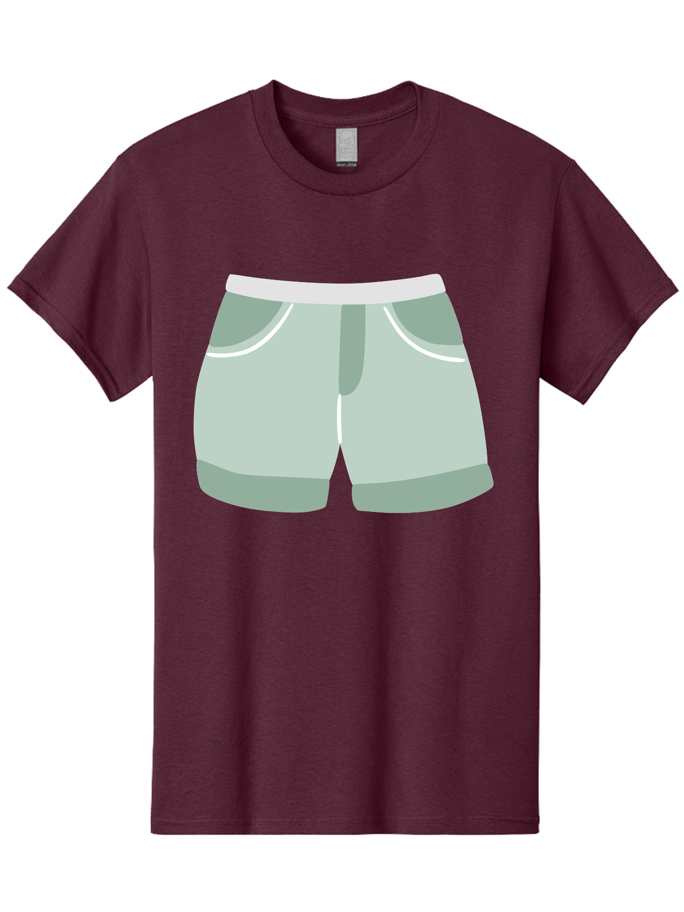 Light-Green-Shorts Men'S Graphic Tee, 100% Cotton, Comfortable Casual Summer Wear, Machine Washable, Men'S Underwear, Boxer Shorts, Comfortable Clothing, Casual Wear, Relaxed Fit, Simple Design, Gray Color Aac053