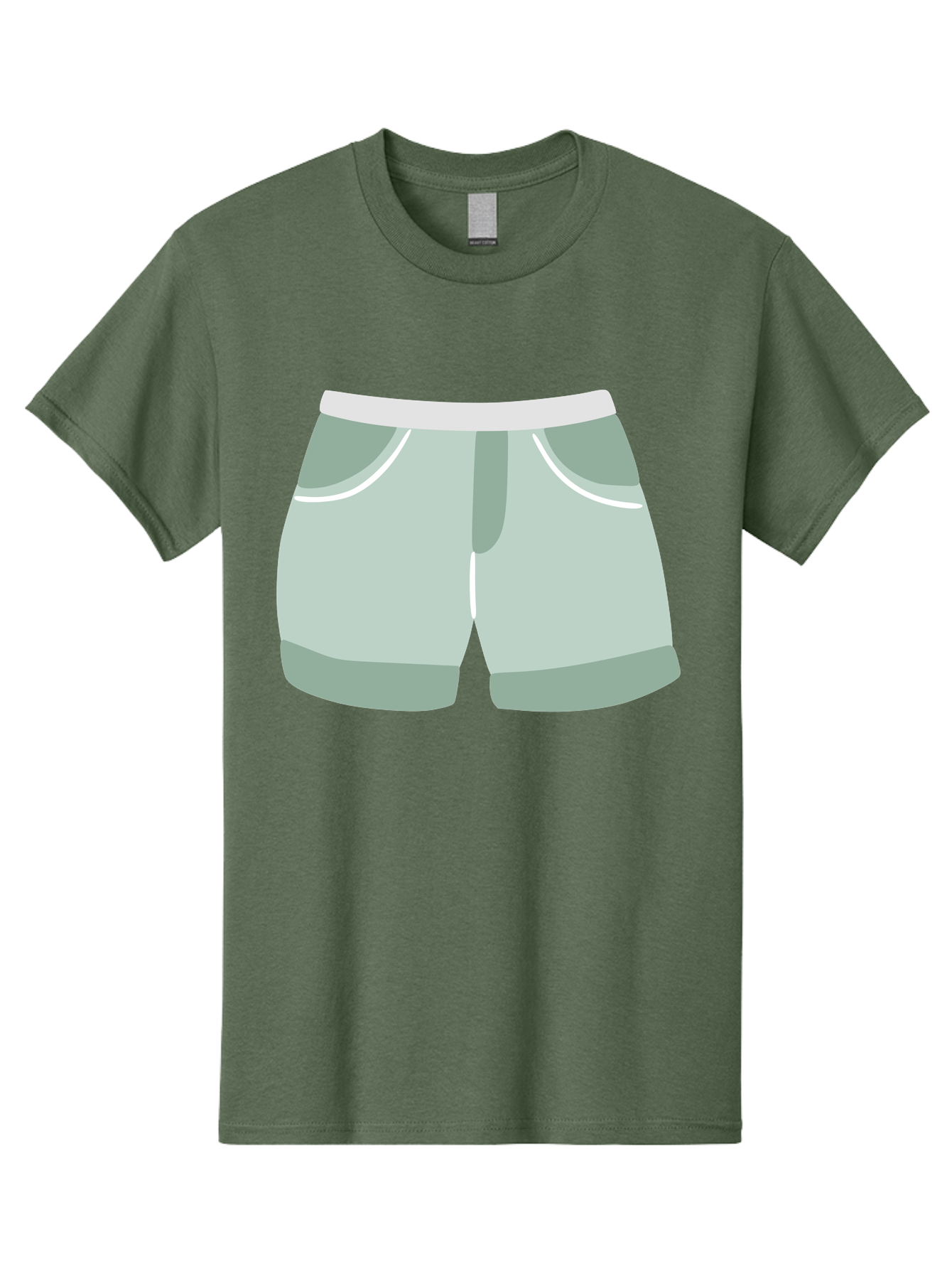 Light-Green-Shorts Men'S Graphic Tee, 100% Cotton, Comfortable Casual Summer Wear, Machine Washable, Men'S Underwear, Boxer Shorts, Comfortable Clothing, Casual Wear, Relaxed Fit, Simple Design, Gray Color Aac053