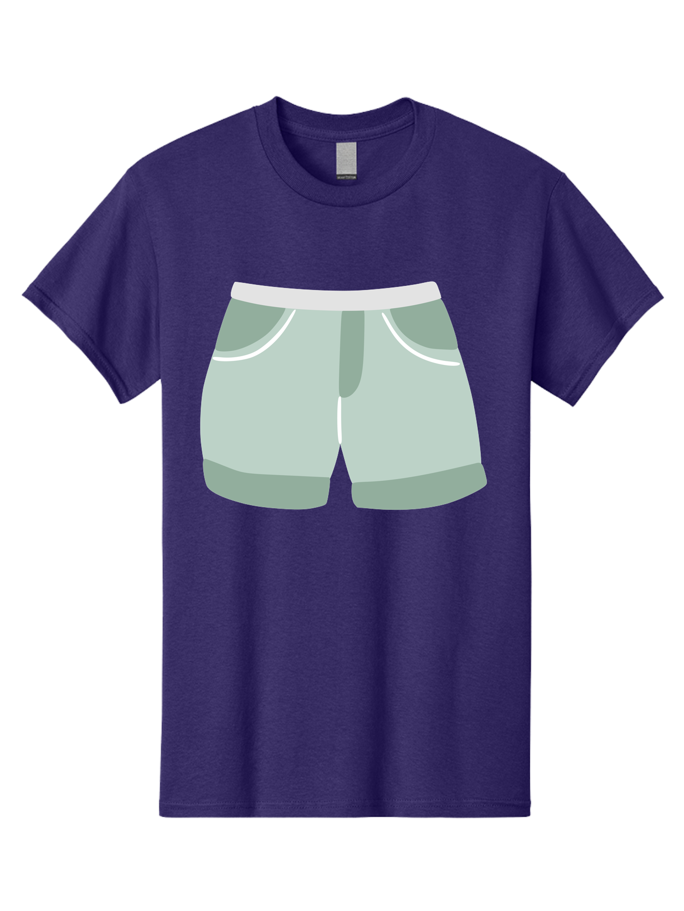 Light-Green-Shorts Men'S Graphic Tee, 100% Cotton, Comfortable Casual Summer Wear, Machine Washable, Men'S Underwear, Boxer Shorts, Comfortable Clothing, Casual Wear, Relaxed Fit, Simple Design, Gray Color Aac053