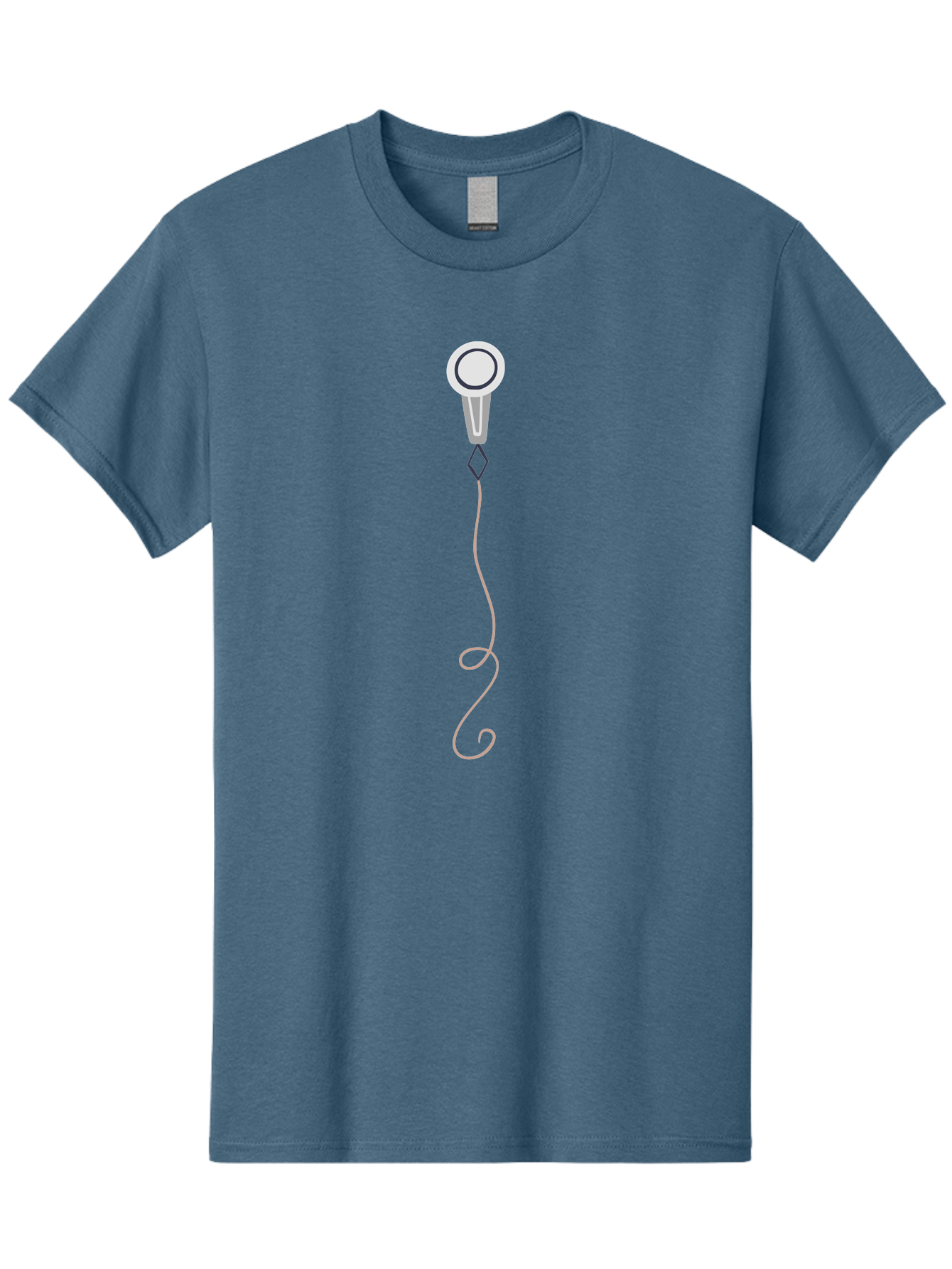 Microphone Men'S Graphic Tee, 100% Cotton, Comfortable Casual Summer Wear, Machine Washable, Simple Microphone, Modern Design, Minimalist Style, Wired Mic, Singing, Music Performance, Audio Equipment, Cartoon Illustration, Simple Shapes Aac057