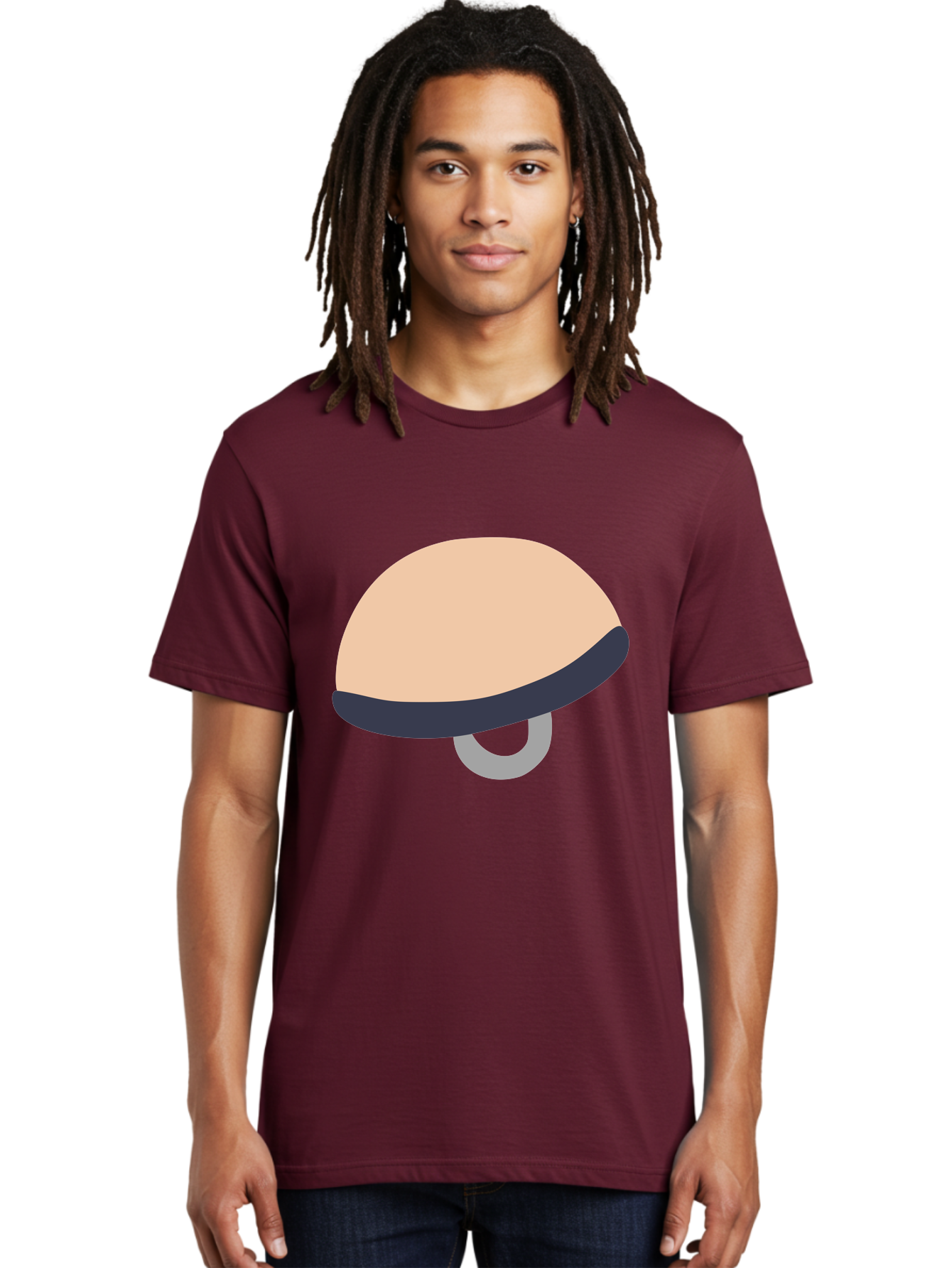 Mushroom Men'S Graphic Tee, 100% Cotton, Comfortable Casual Summer Wear, Machine Washable, Bicycle Seat, Bike Accessories, Cycling Equipment, Saddle Design, Bike Parts, Cycling Gear, Bicycle Component Aac058