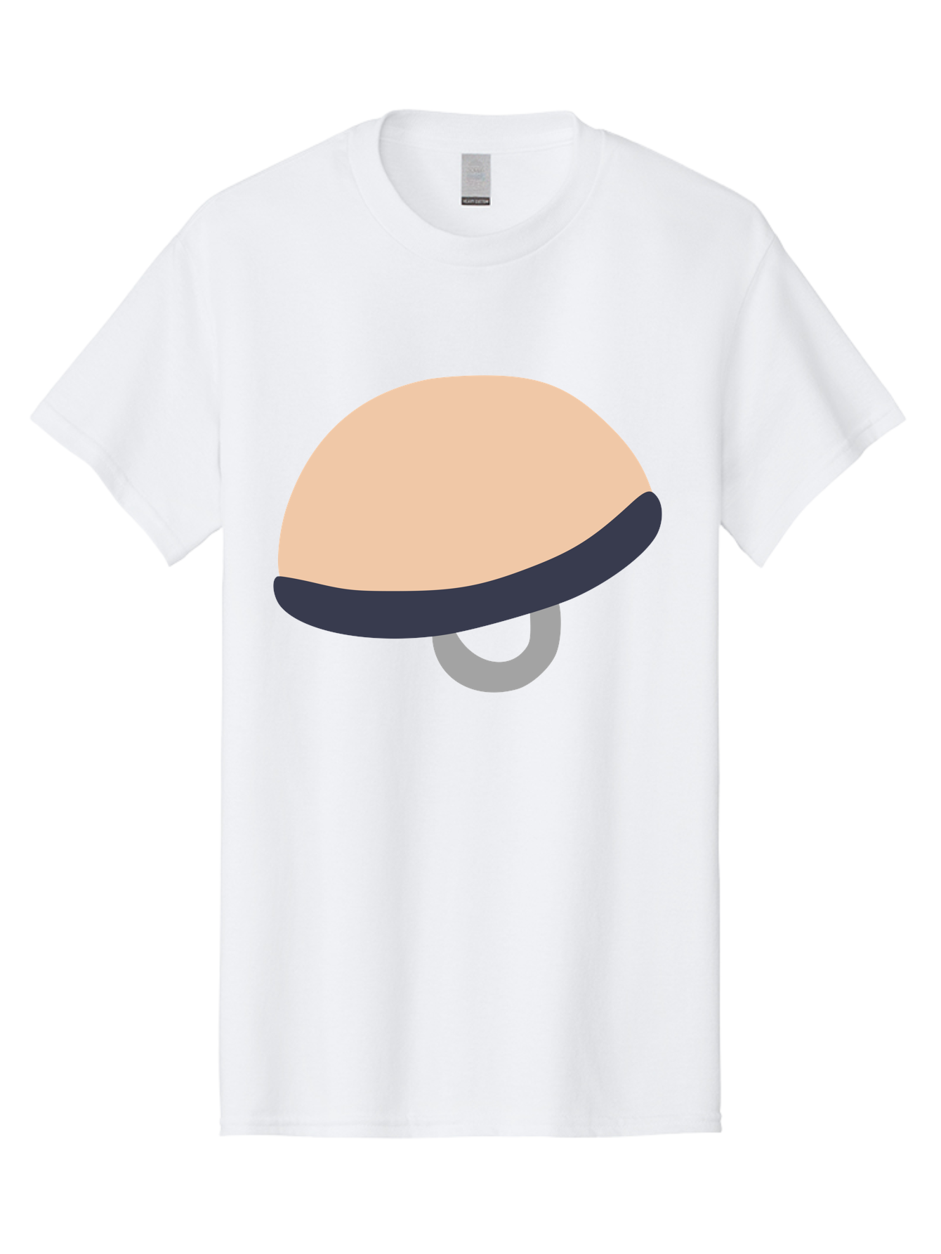 Mushroom Men'S Graphic Tee, 100% Cotton, Comfortable Casual Summer Wear, Machine Washable, Bicycle Seat, Bike Accessories, Cycling Equipment, Saddle Design, Bike Parts, Cycling Gear, Bicycle Component Aac058