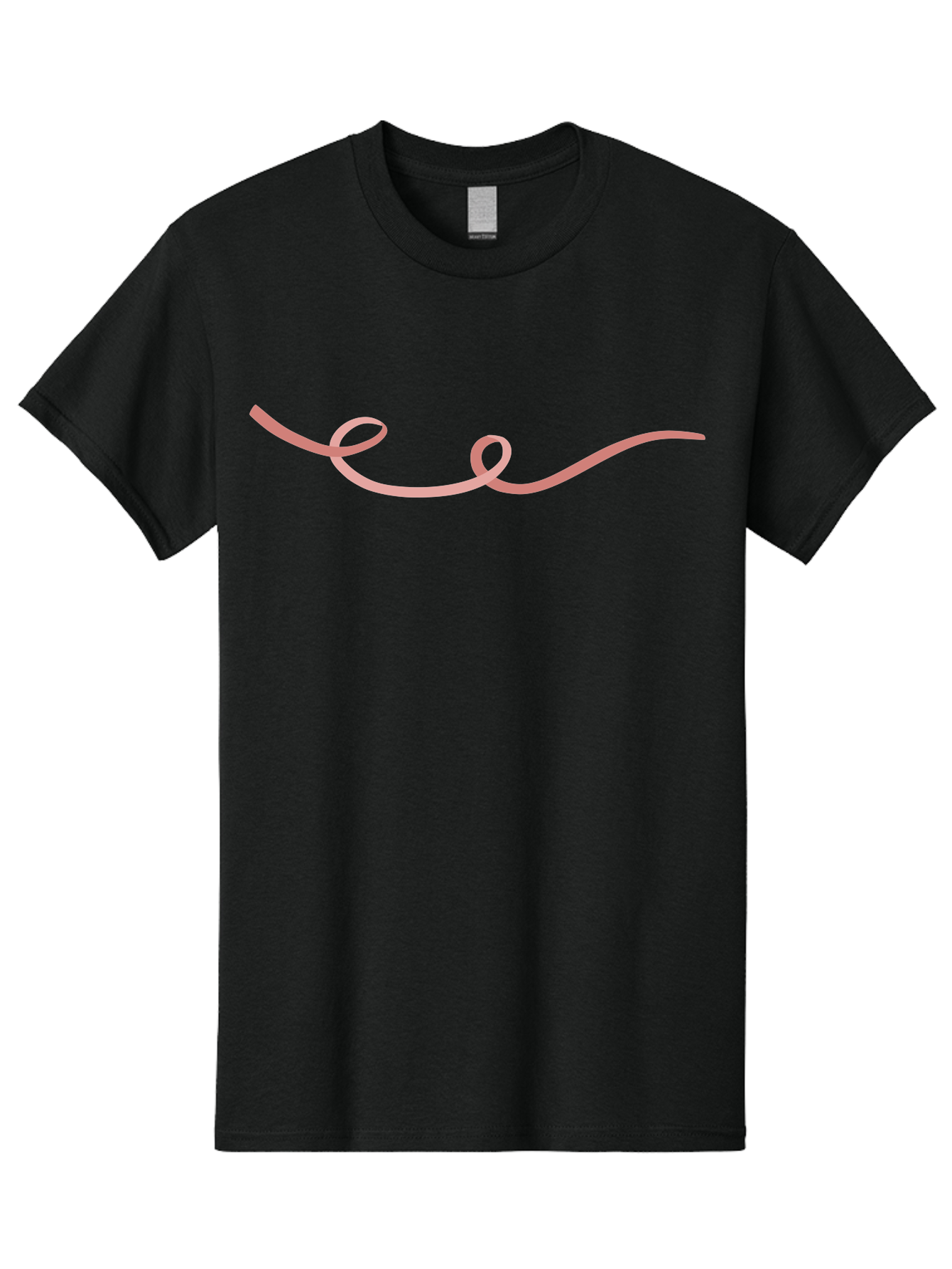 Pink-Swirl-Line Men'S Graphic Tee, 100% Cotton, Comfortable Casual Summer Wear, Machine Washable, Pink Scribble, Swirling Lines, Abstract Art, Minimalist Design, Simple Shapes, Artistic Expression, Creative Element, Modern Graphic Aac082