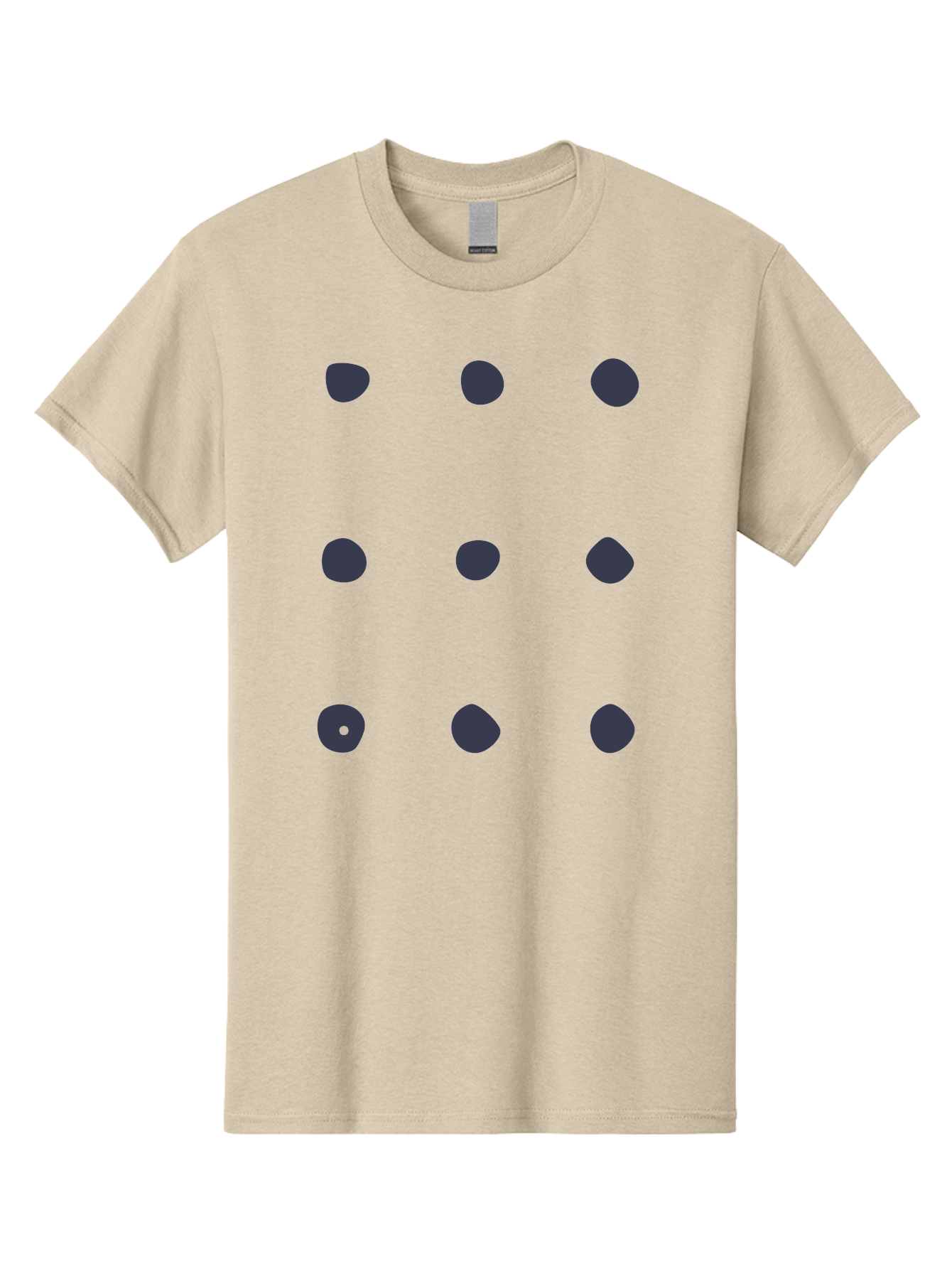 Polka-Dot-Pattern Men'S Graphic Tee, 100% Cotton, Comfortable Casual Summer Wear, Machine Washable, Polka Dot Pattern, Geometric Design, Minimalist Style, Simple Shapes, Dark Gray Dots Irregular Edges, Varied Dot Sizes, Creative Wallpaper, Aac086