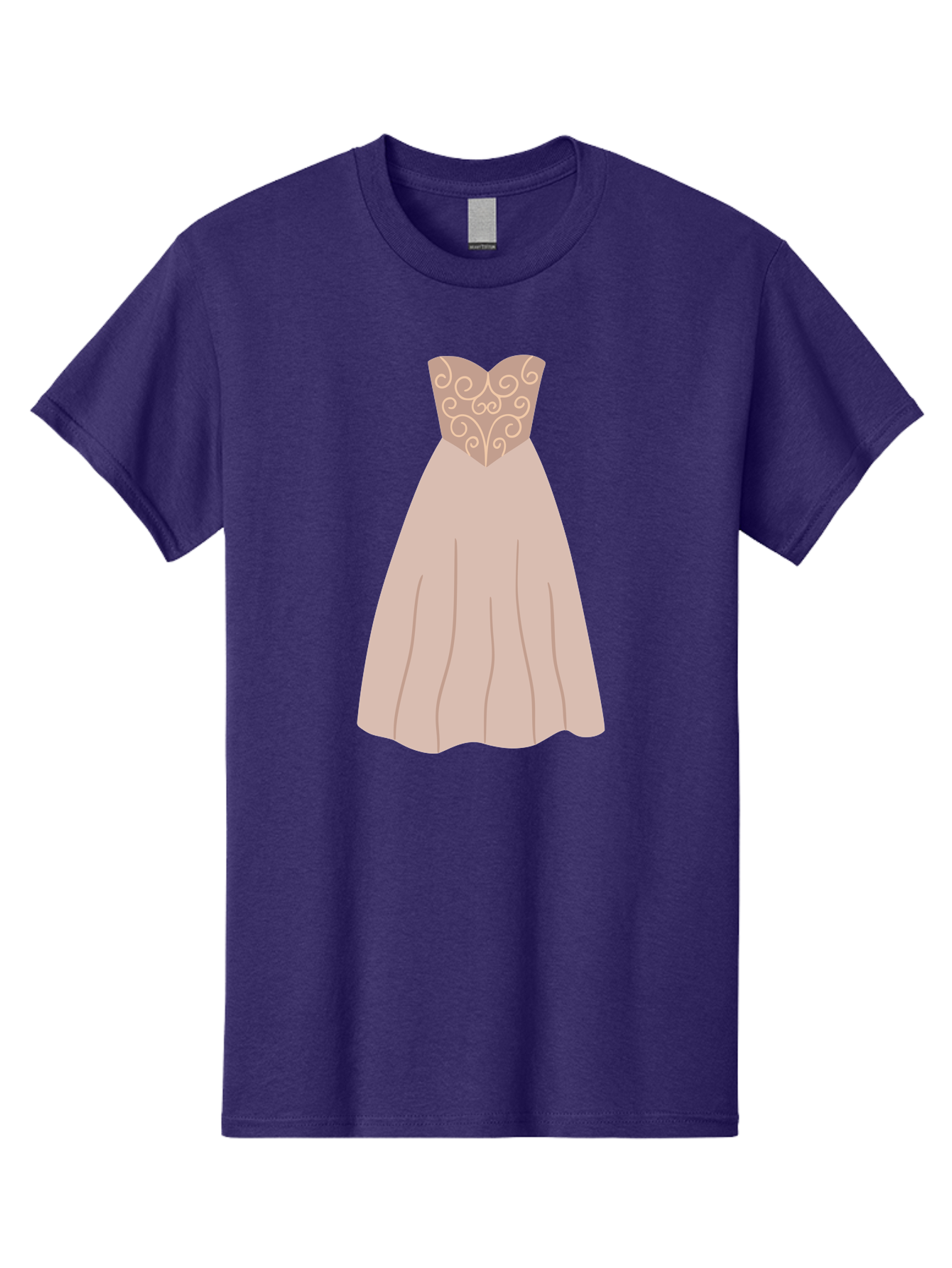 Prom-Dress Men'S Graphic Tee, 100% Cotton, Comfortable Casual Summer Wear, Machine Washable, Formal Evening Gown, Sweetheart Neckline, Strapless Dress, Flowing Skirt, Elegant Design, Beige Color, Vintage Style, Wedding Dress, Luxury Fashion, Aac087