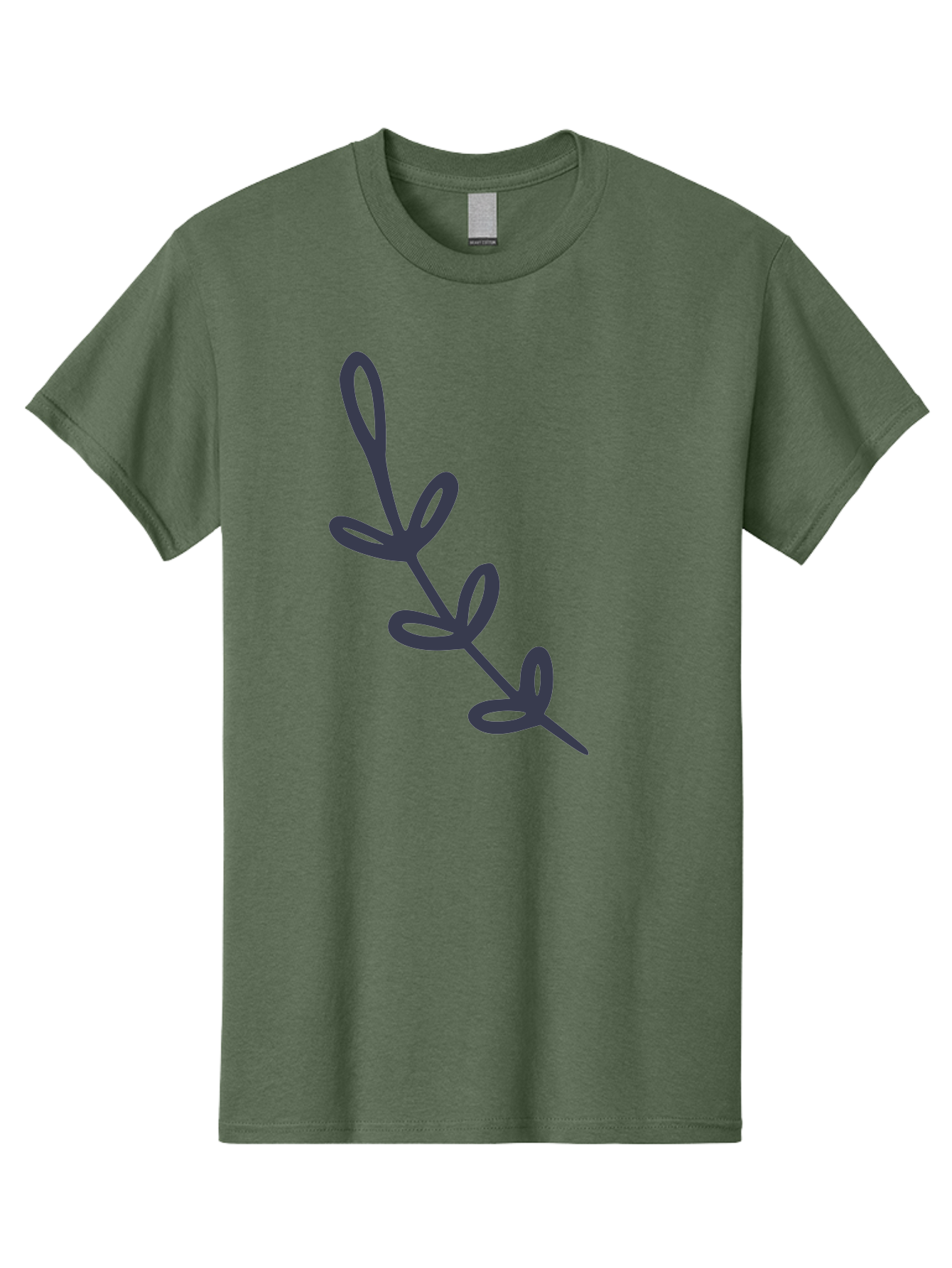 Rosemary Men'S Graphic Tee, 100% Cotton, Comfortable Casual Summer Wear, Machine Washable, Rosemary Herb, Sprig Of Rosemary, Dark Gray Illustration, Simple Design, Minimalist Art, Herb Icon, Kitchen Decor, Cooking Inspiration, Culinary Symbol Aac092