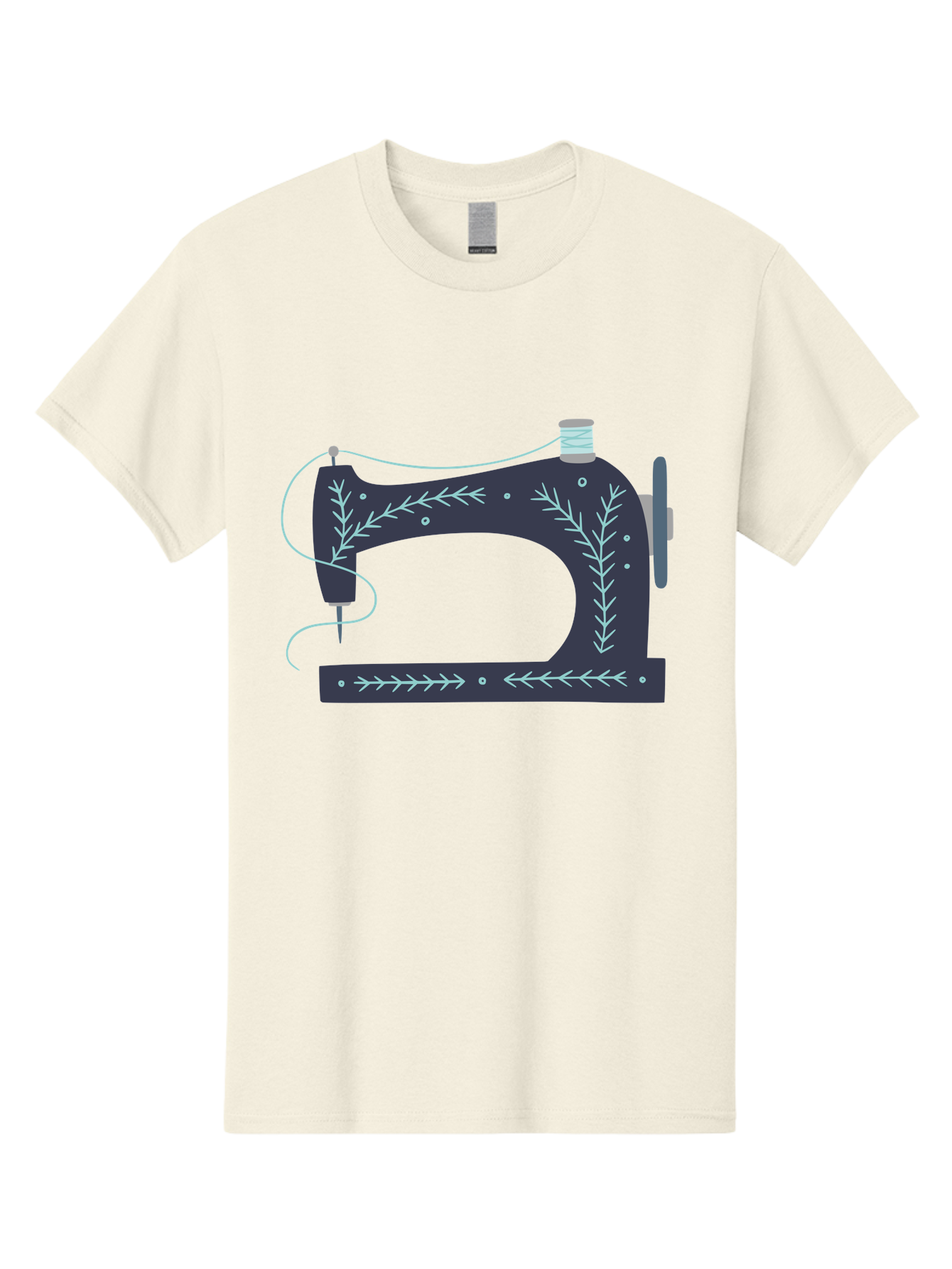 Sewing-Machine-3 Men'S Graphic Tee, 100% Cotton, Comfortable Casual Summer Wear, Machine Washable, Vintage Sewing Machine, Floral Designs, Sewing Decor, Needle And Thread, Textile Art, Creative Inspiration, Diy Fashion, Handmade Crafts Aac102