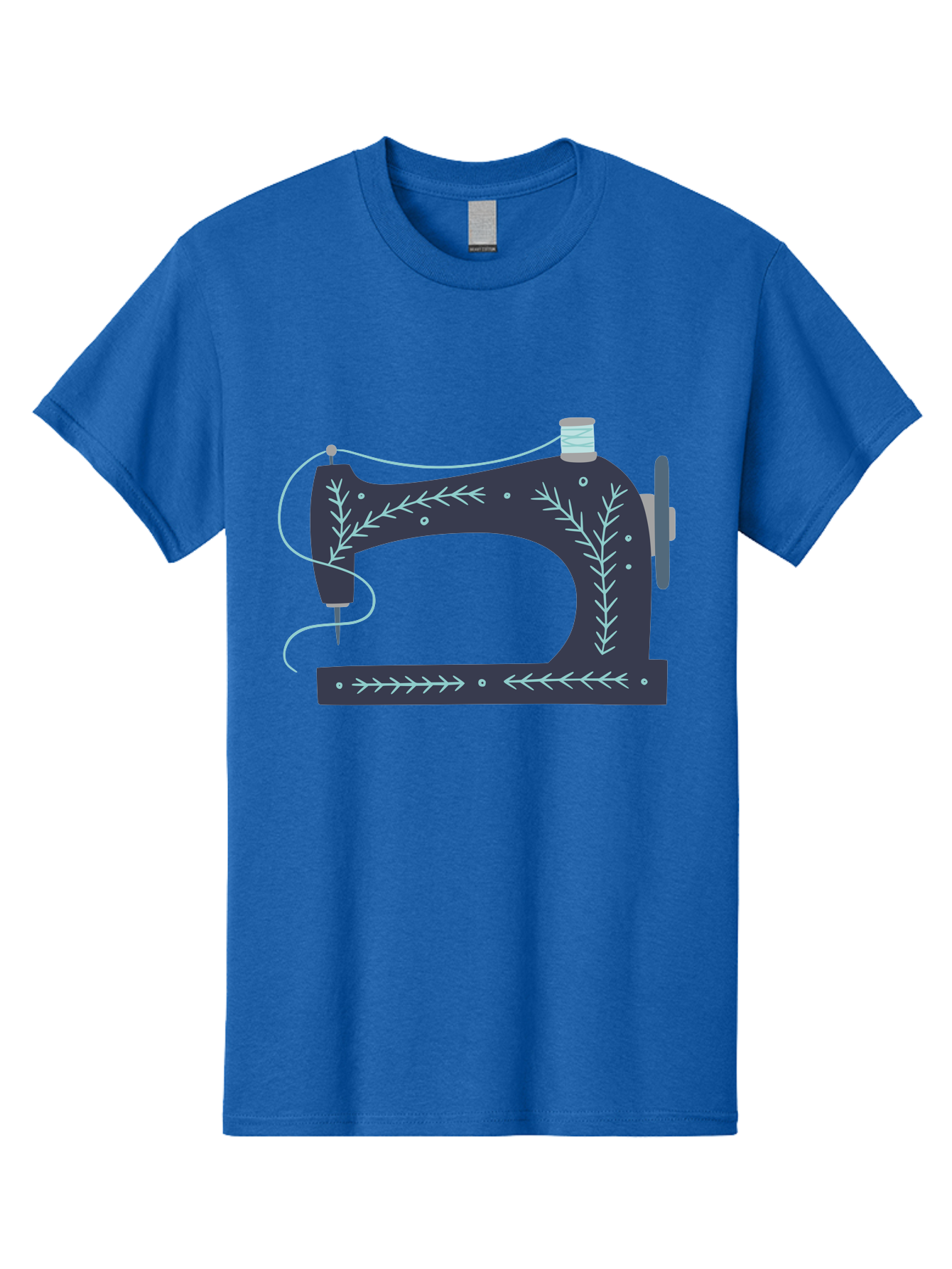 Sewing-Machine-3 Men'S Graphic Tee, 100% Cotton, Comfortable Casual Summer Wear, Machine Washable, Vintage Sewing Machine, Floral Designs, Sewing Decor, Needle And Thread, Textile Art, Creative Inspiration, Diy Fashion, Handmade Crafts Aac102