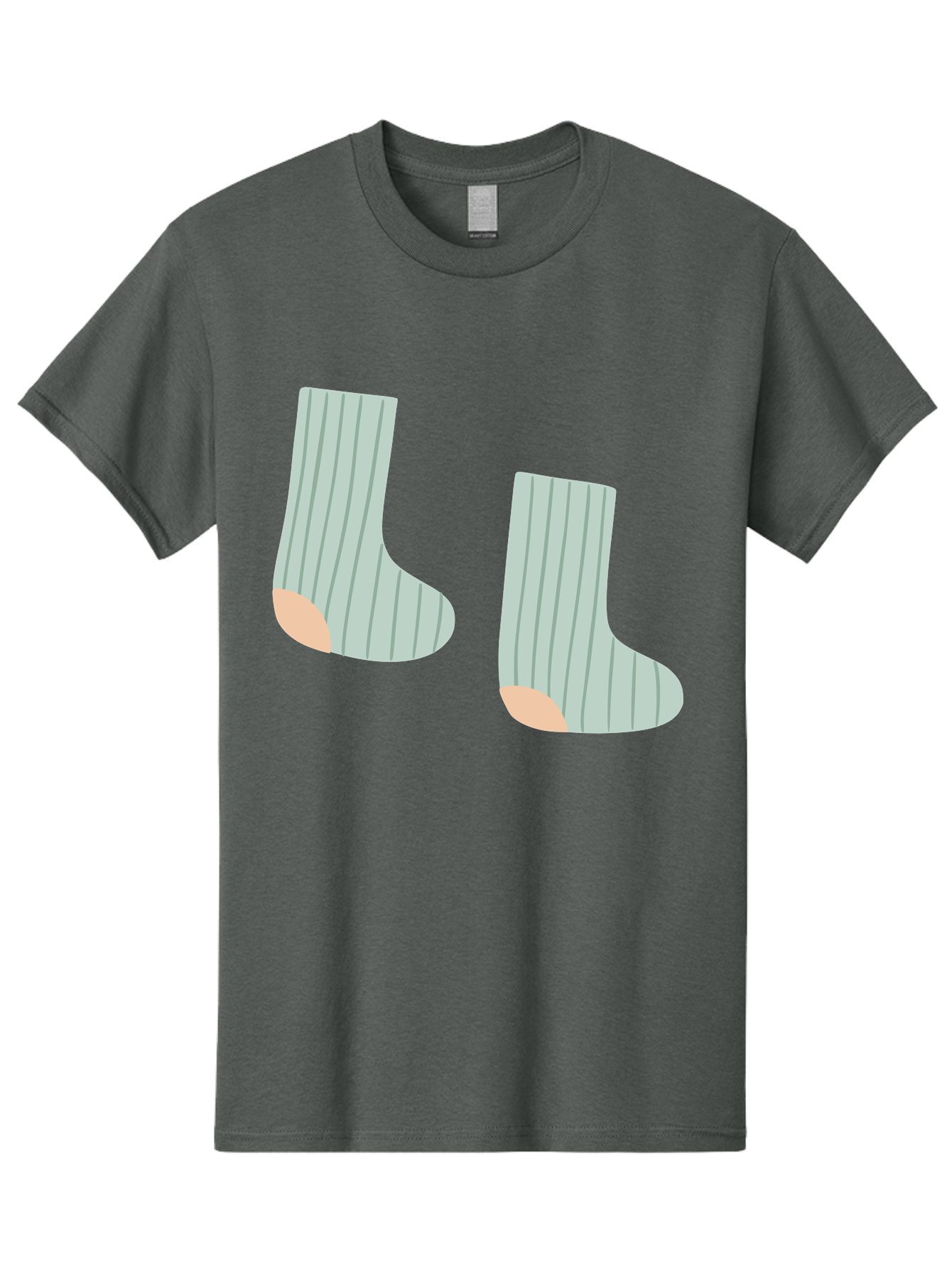 Striped-Socks Men'S Graphic Tee, 100% Cotton, Comfortable Casual Summer Wear, Machine Washable, Striped Socks, Matching Socks, Casual Footwear, Comfortable Clothing, Fashion Accessories, Clothing Details Aac119