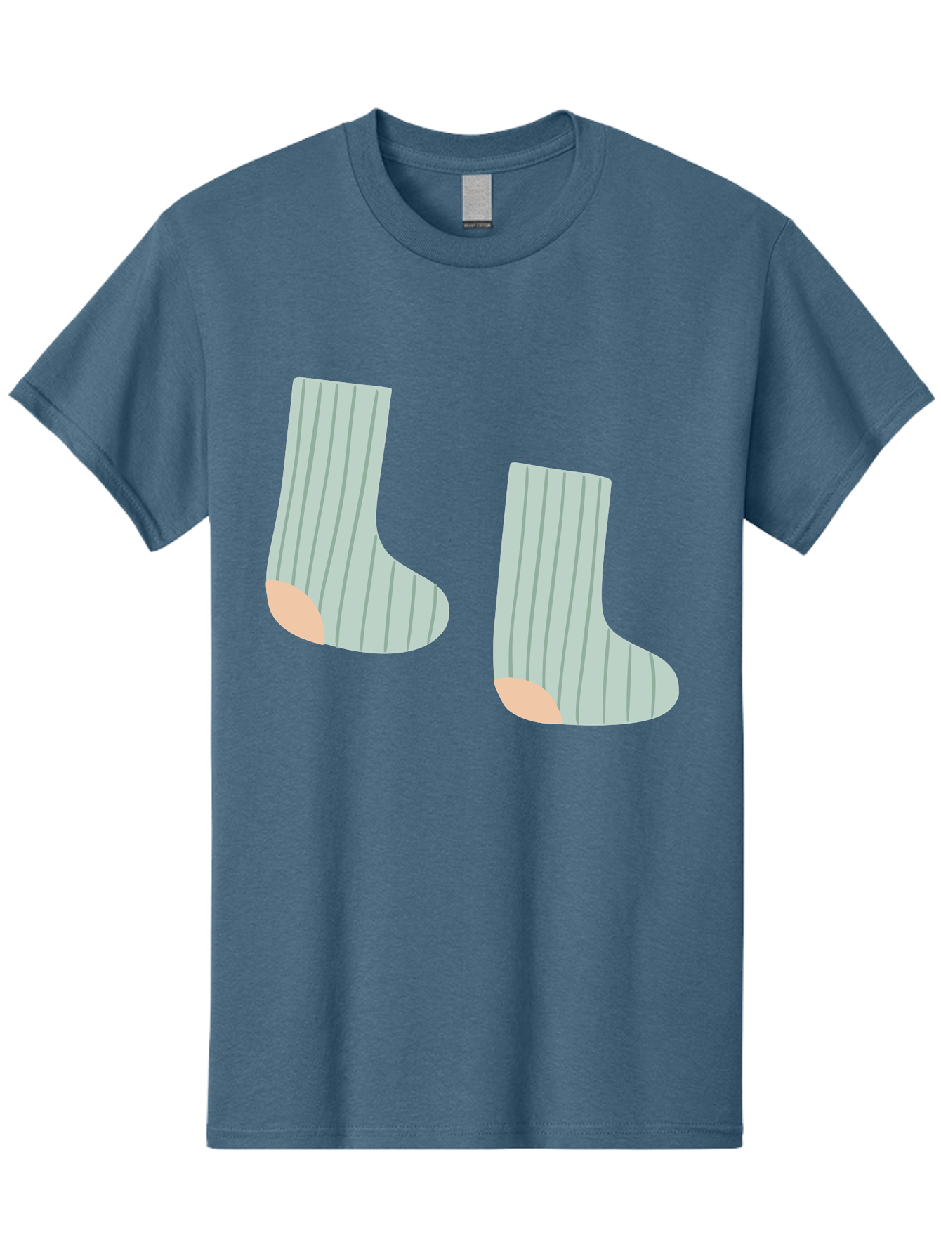 Striped-Socks Men'S Graphic Tee, 100% Cotton, Comfortable Casual Summer Wear, Machine Washable, Striped Socks, Matching Socks, Casual Footwear, Comfortable Clothing, Fashion Accessories, Clothing Details Aac119