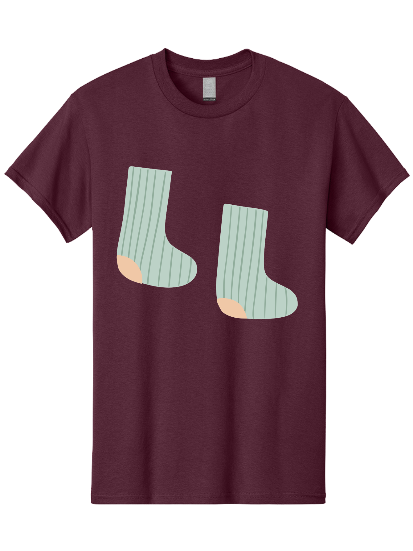 Striped-Socks Men'S Graphic Tee, 100% Cotton, Comfortable Casual Summer Wear, Machine Washable, Striped Socks, Matching Socks, Casual Footwear, Comfortable Clothing, Fashion Accessories, Clothing Details Aac119