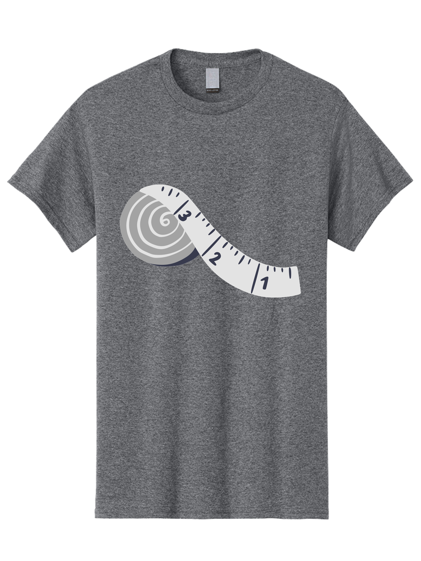 Tape-Measure Men'S Graphic Tee, 100% Cotton, Comfortable Casual Summer Wear, Machine Washable, Tape Measure, Measuring Tape, Flexible Ruler, Measurement Tool, Sewing, Crafting, Diy, Body Measurement, Weight Loss Aac122