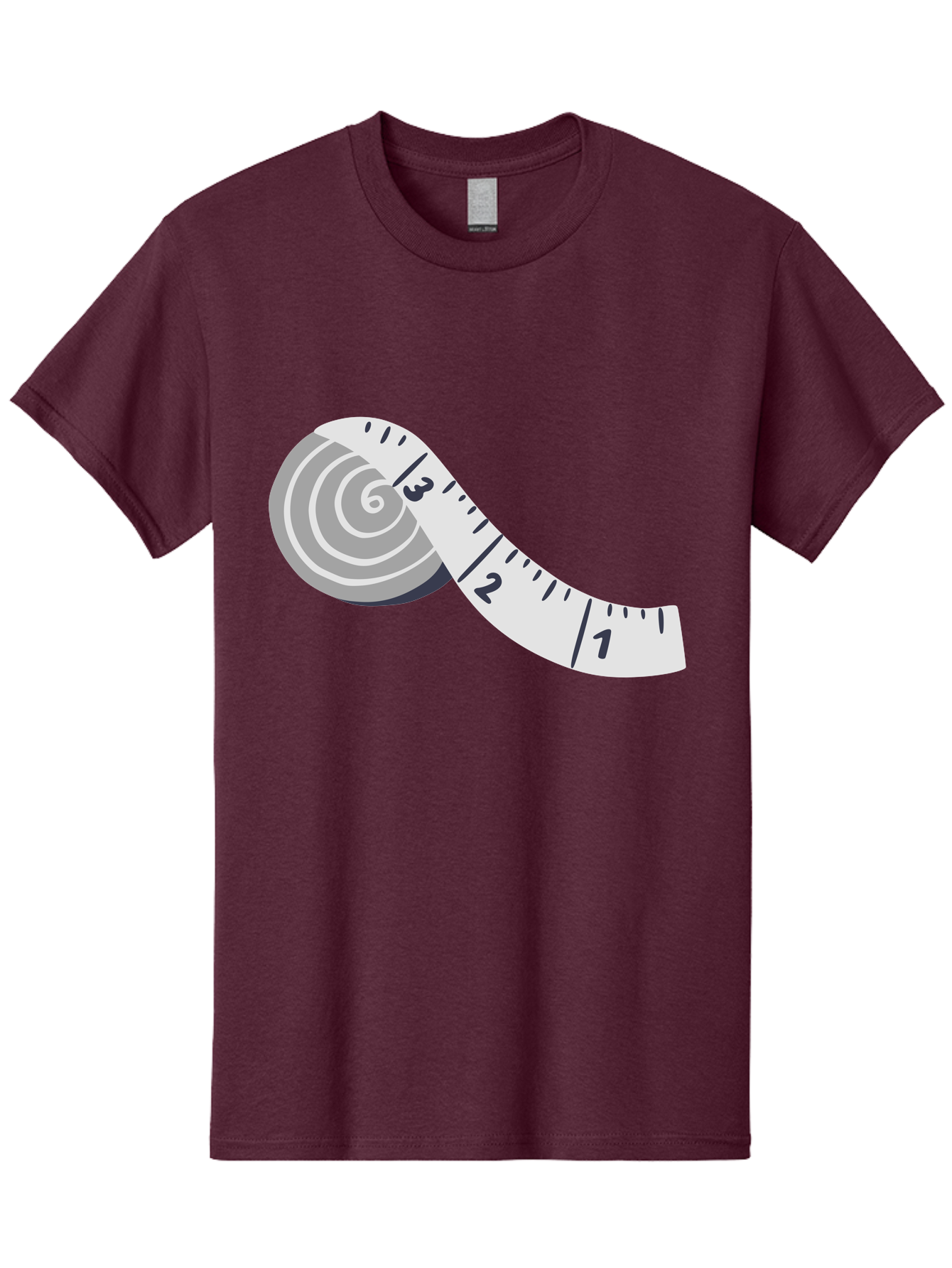 Tape-Measure Men'S Graphic Tee, 100% Cotton, Comfortable Casual Summer Wear, Machine Washable, Tape Measure, Measuring Tape, Flexible Ruler, Measurement Tool, Sewing, Crafting, Diy, Body Measurement, Weight Loss Aac122