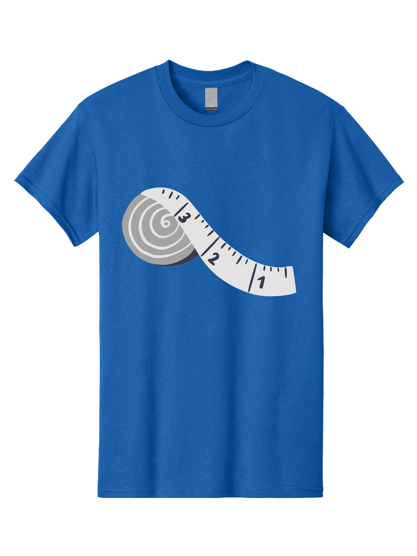 Tape-Measure Men'S Graphic Tee, 100% Cotton, Comfortable Casual Summer Wear, Machine Washable, Tape Measure, Measuring Tape, Flexible Ruler, Measurement Tool, Sewing, Crafting, Diy, Body Measurement, Weight Loss Aac122