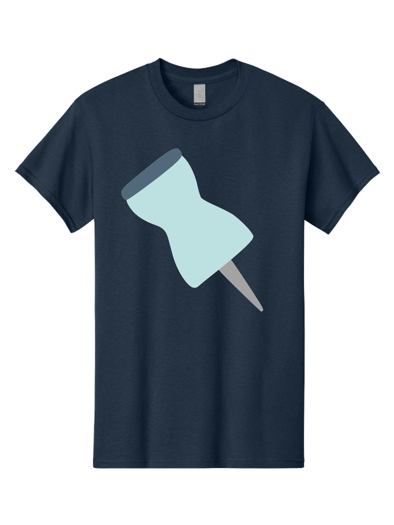 Thumbtack-1 Men'S Graphic Tee, 100% Cotton, Comfortable Casual Summer Wear, Machine Washable, Thumbtack, Push Pin, Office Supplies, Stationery, Pin, Tack, Drawing Pin, Office Accessory, Desktop Item, Organizational Tool Aac127