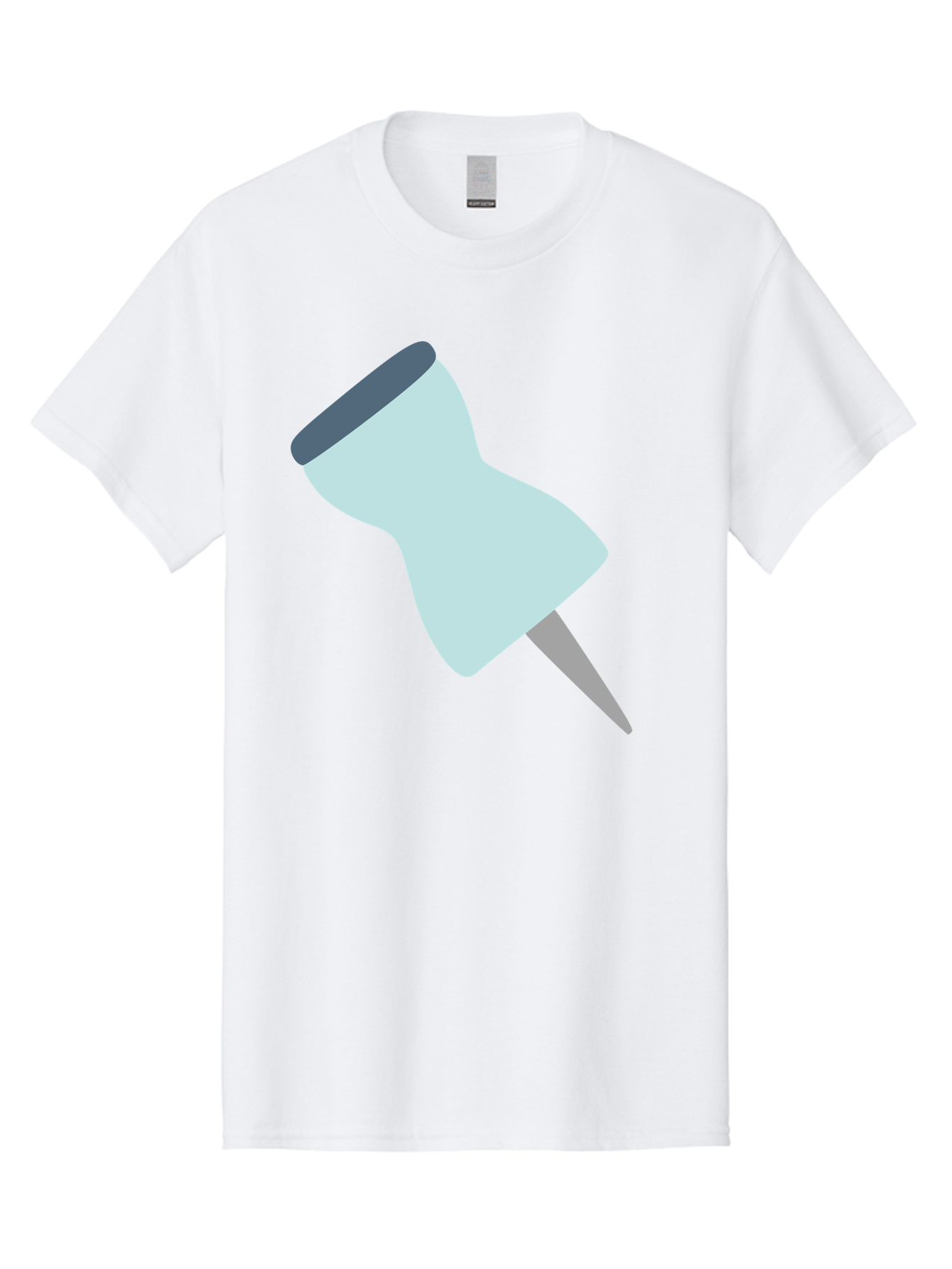 Thumbtack-1 Men'S Graphic Tee, 100% Cotton, Comfortable Casual Summer Wear, Machine Washable, Thumbtack, Push Pin, Office Supplies, Stationery, Pin, Tack, Drawing Pin, Office Accessory, Desktop Item, Organizational Tool Aac127